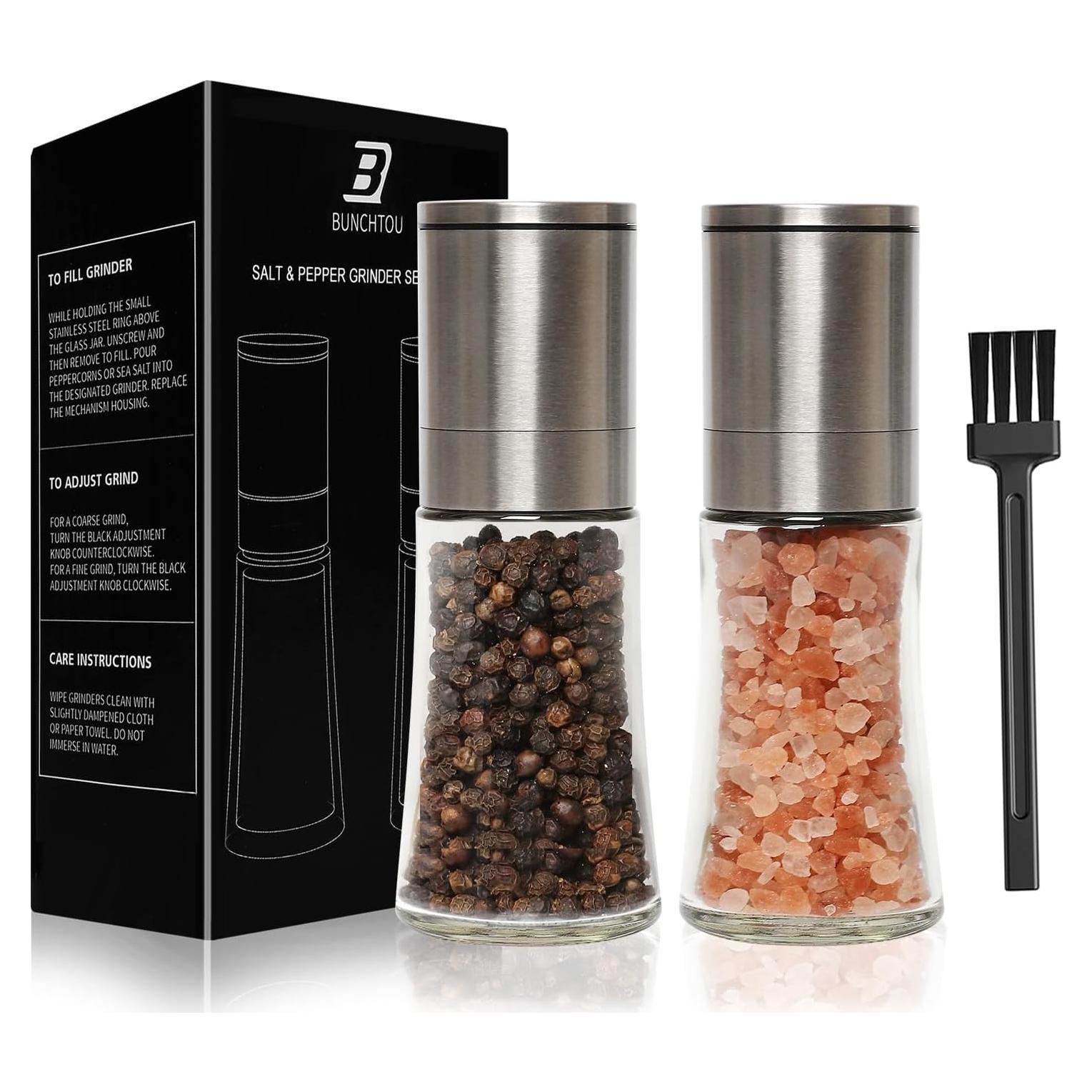 Juego de Molinillos de Sal y Pimienta Bunchtou 2 Piezas