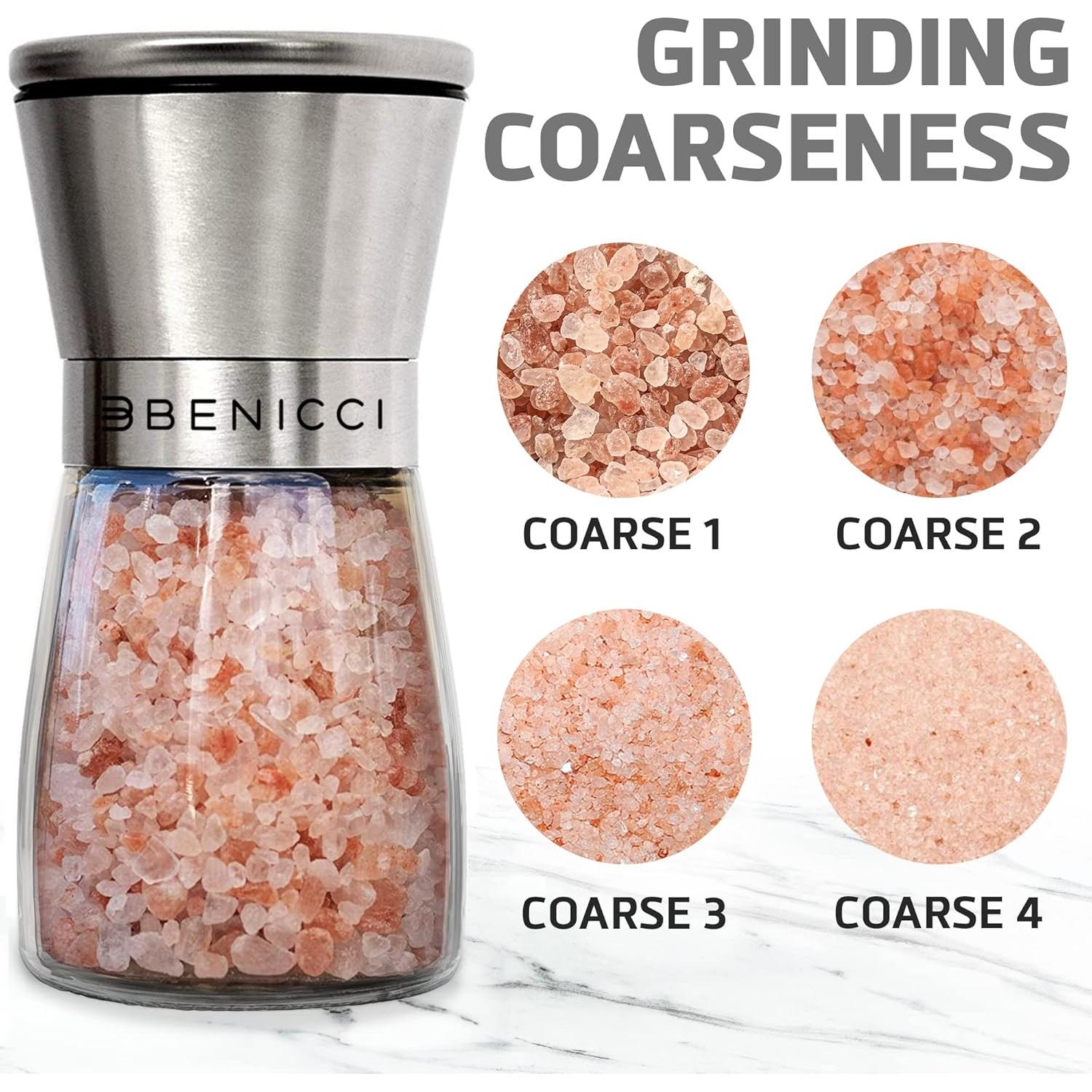 Juego de Molinillos de Sal y Pimienta Benicci 141g Acero Inoxidable