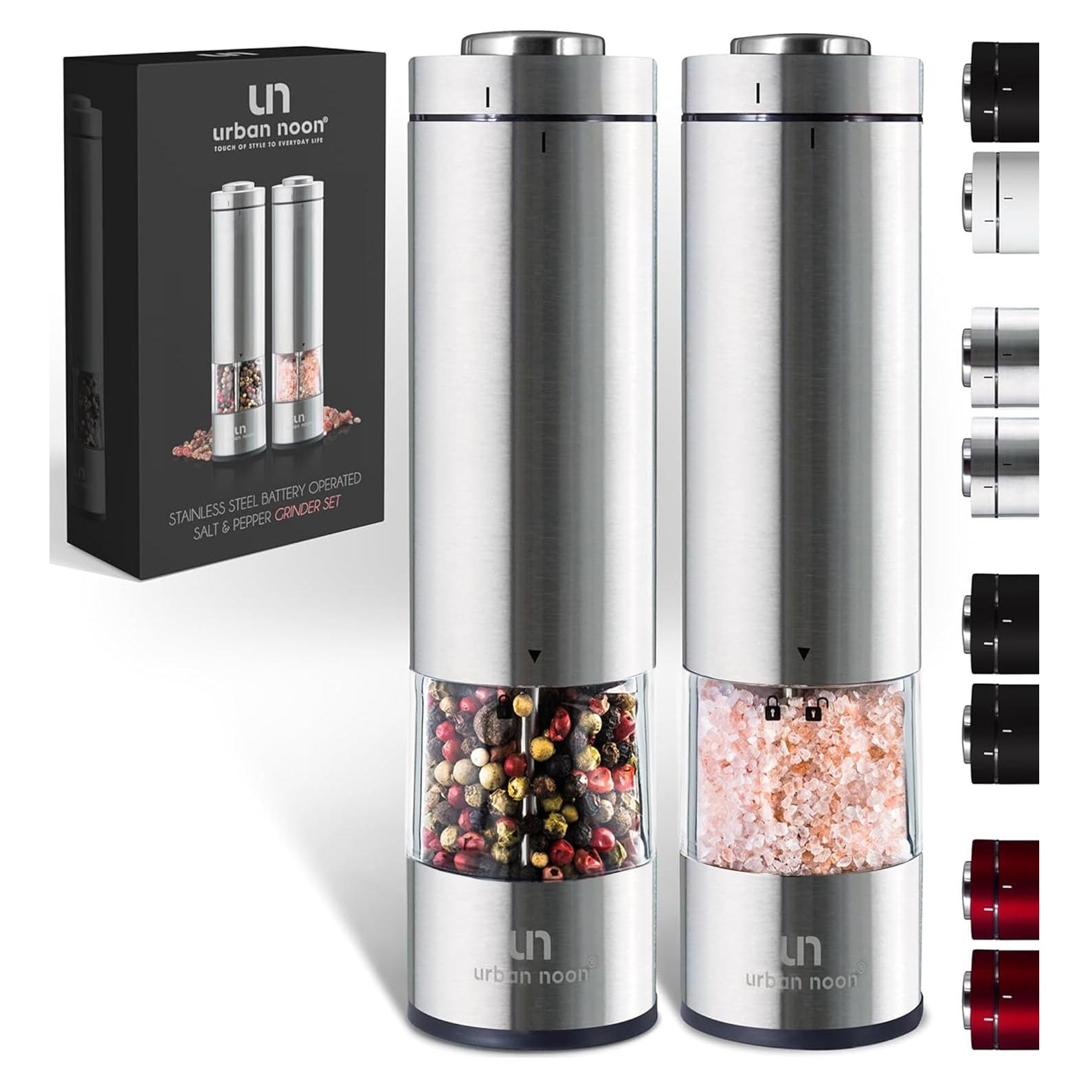 Juego de Molinillos de Sal y Pimienta Urban Noon - Acero Inoxidable