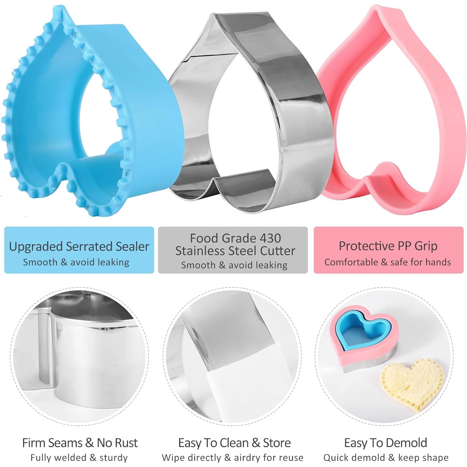 Juego de 24 cortadores de sándwich BAOWIN formas variadas