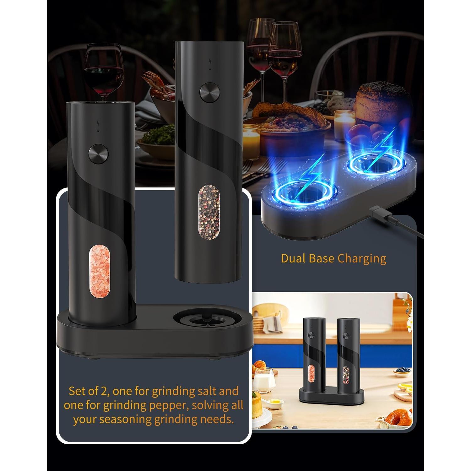 Molinillos Eléctricos de Sal y Pimienta CIRCLE JOY 110ml