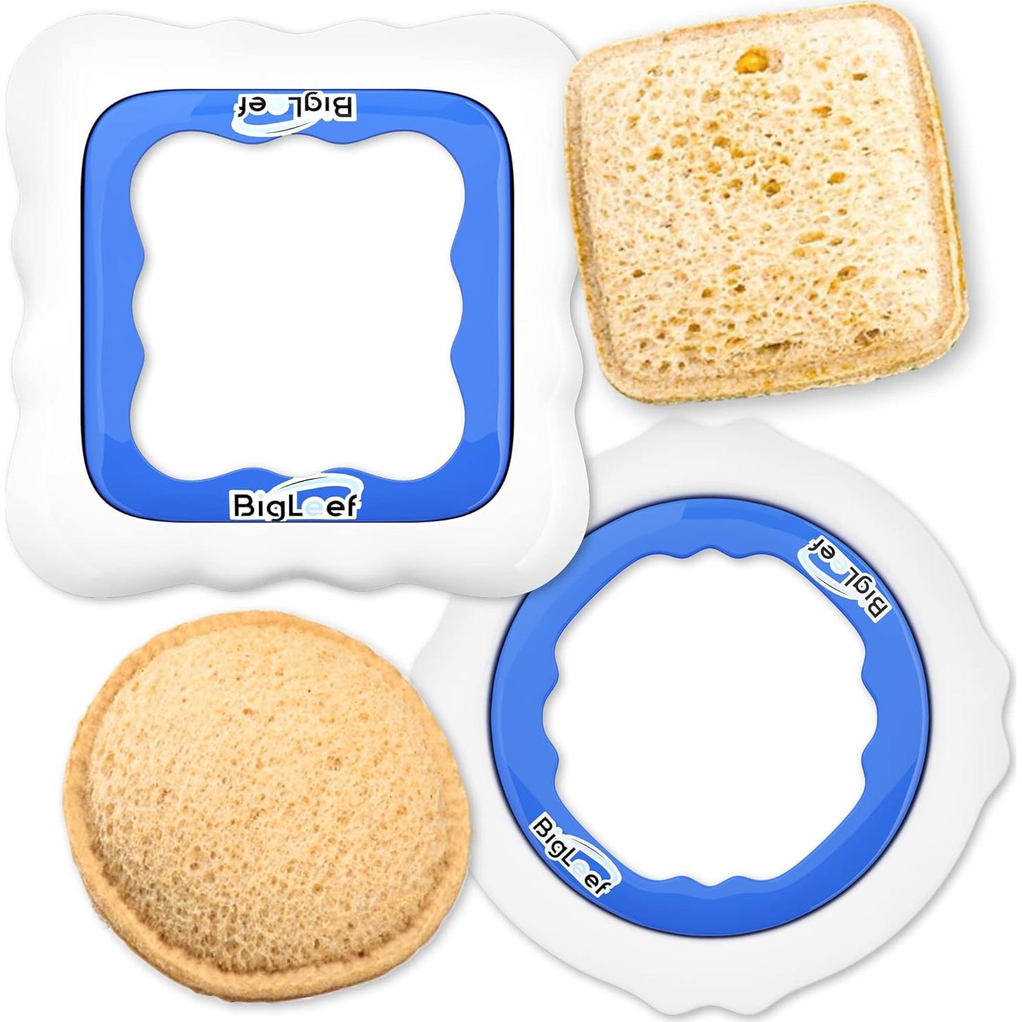 Cortador de Sándwich BigLeef Redondo y Cuadrado Apto Lavavajillas