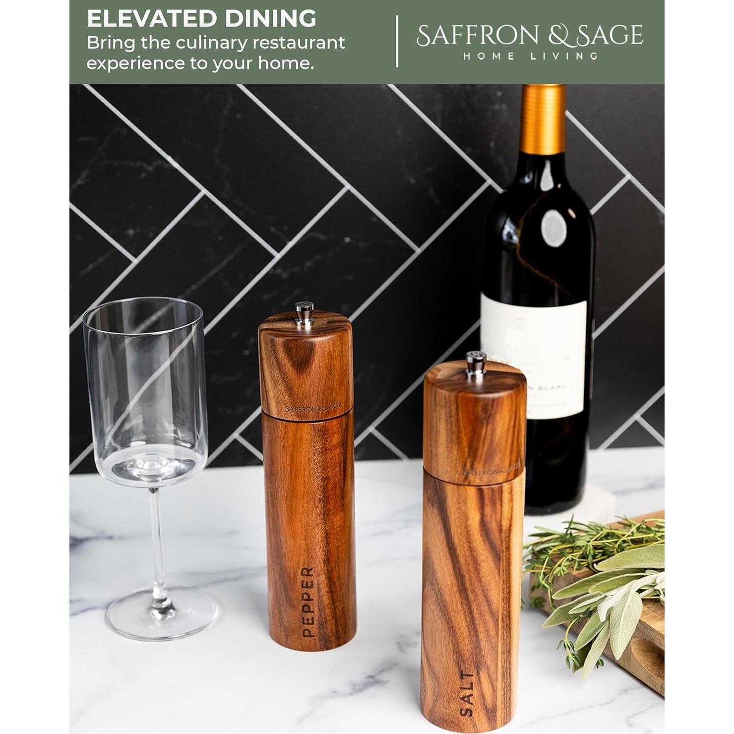 Juego de Molinillos de Sal y Pimienta Saffron & Sage 20 cm