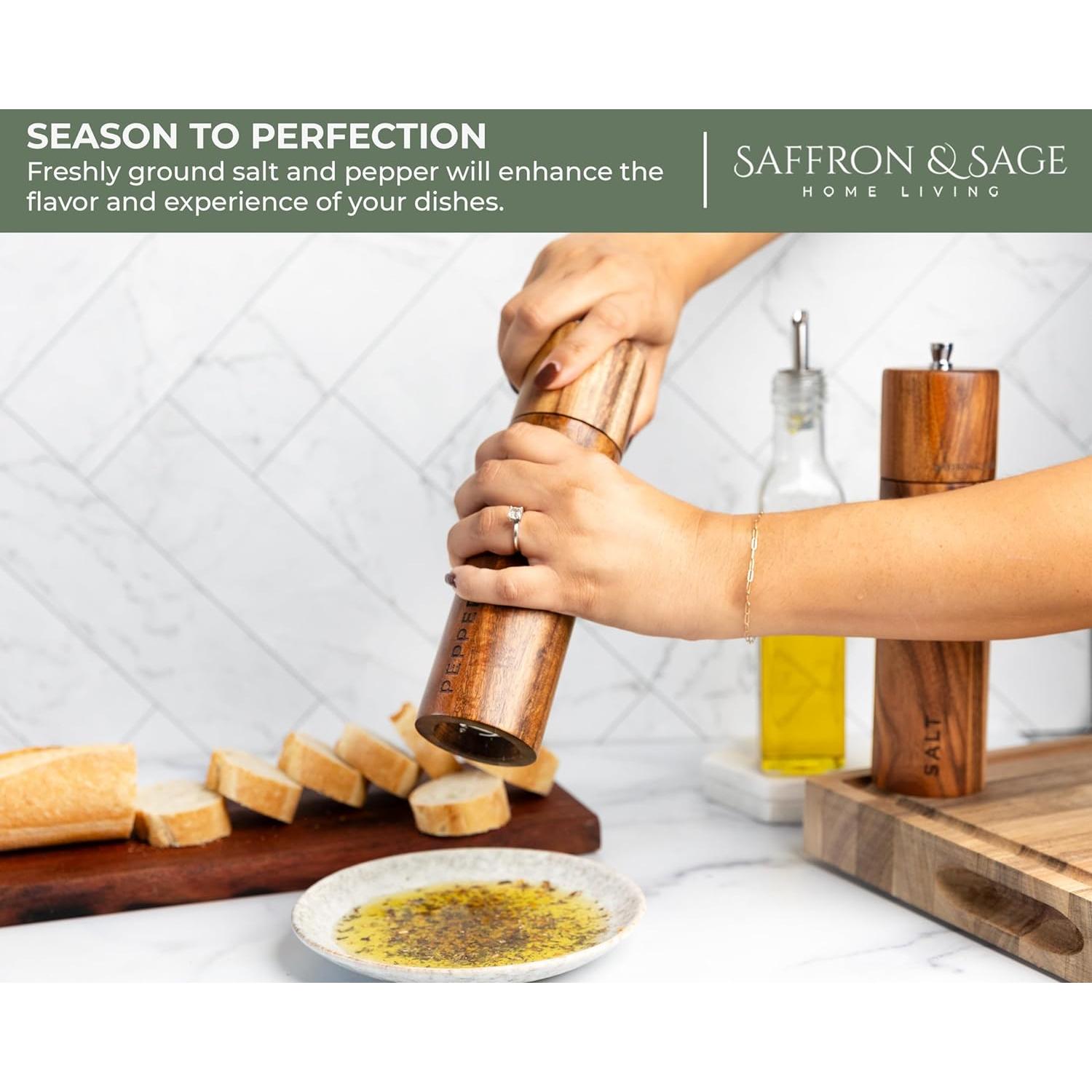Juego de Molinillos de Sal y Pimienta Saffron & Sage 20 cm