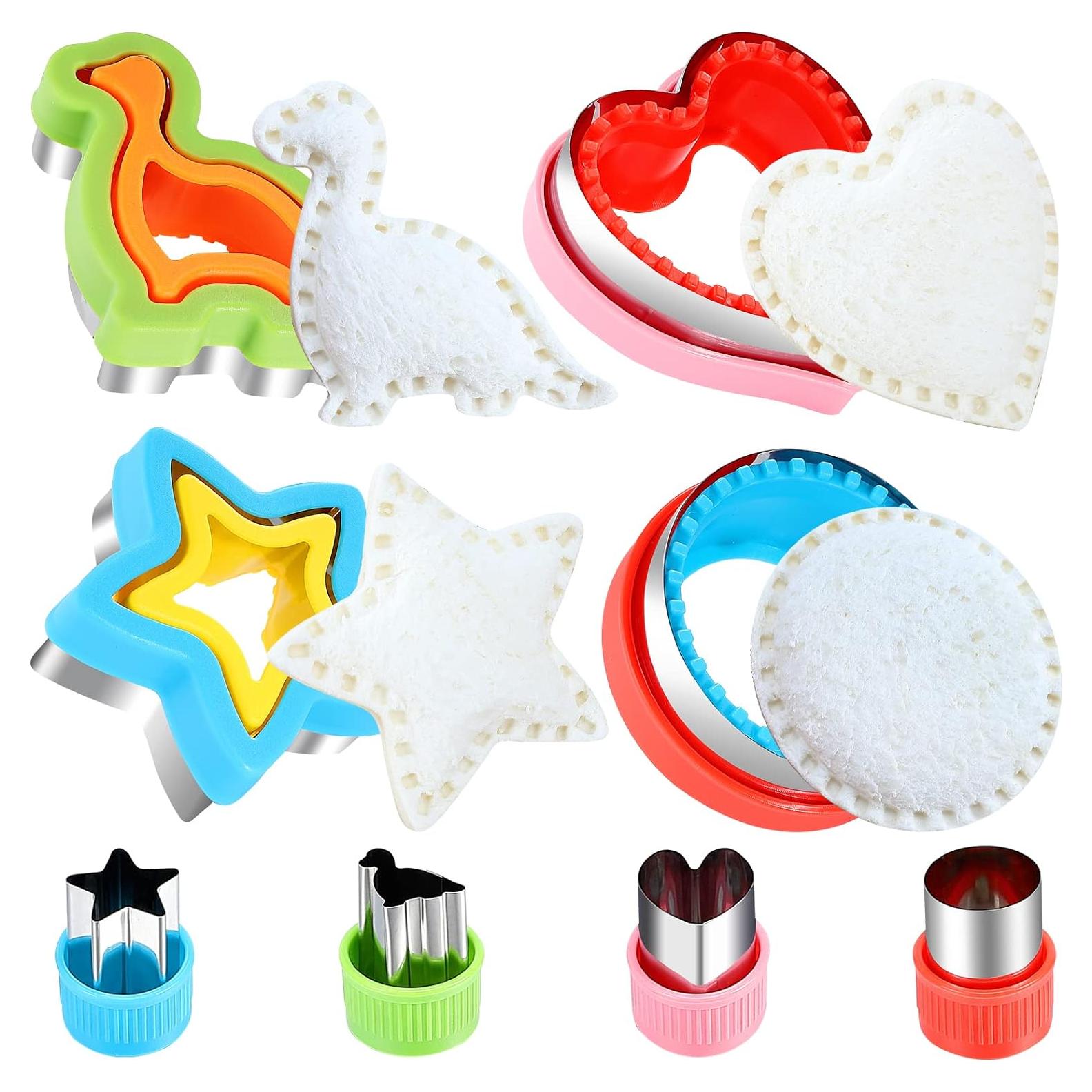 Cortador y Sellador de Sándwich FIRETREESILVERFLOWER 4 Piezas