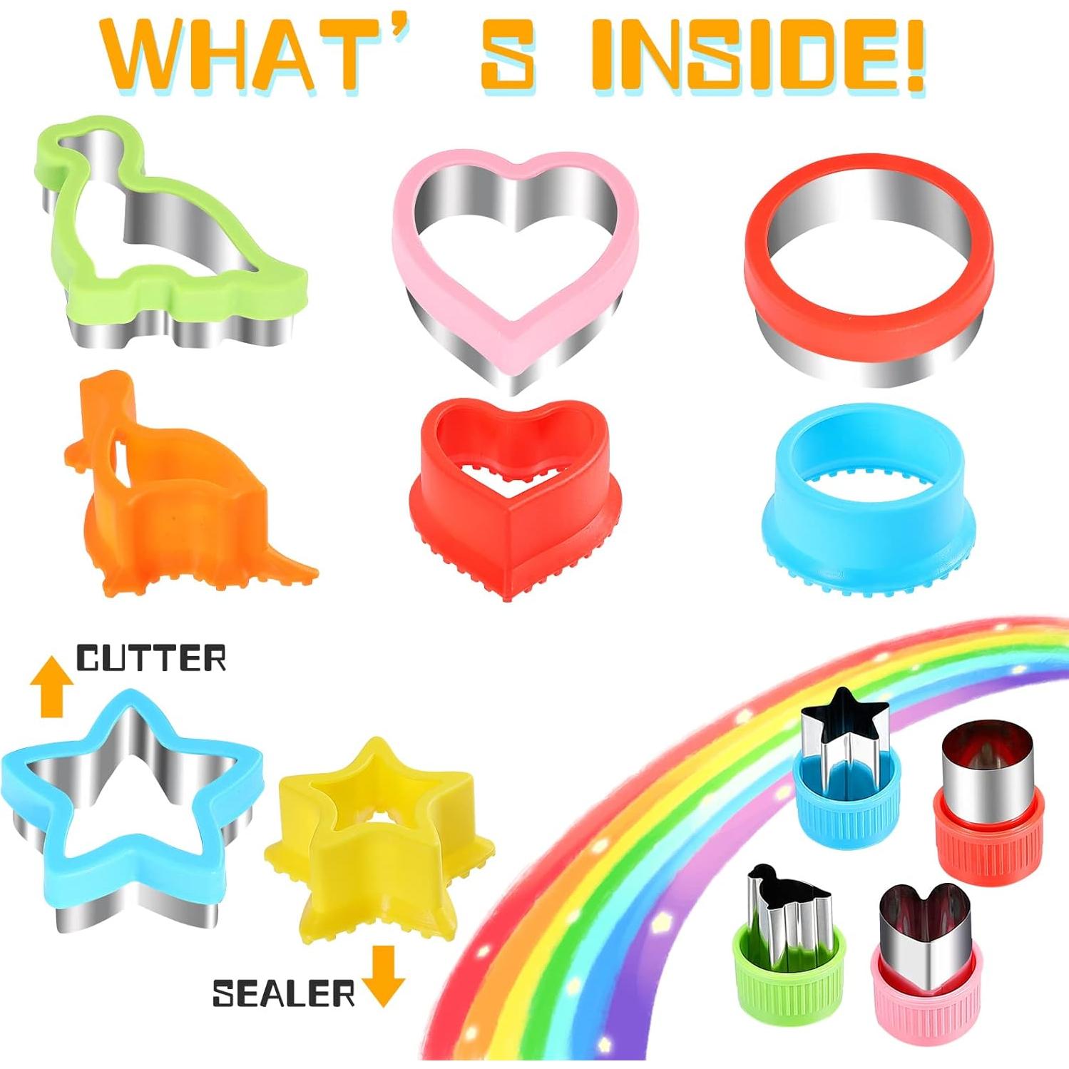 Cortador y Sellador de Sándwich FIRETREESILVERFLOWER 4 Piezas