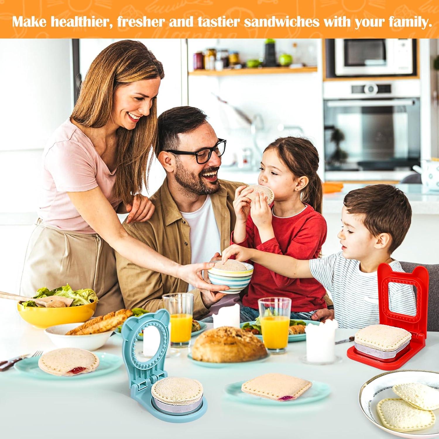 Cortador y Sellador de Sándwiches Vodolo 2 PZS Azul