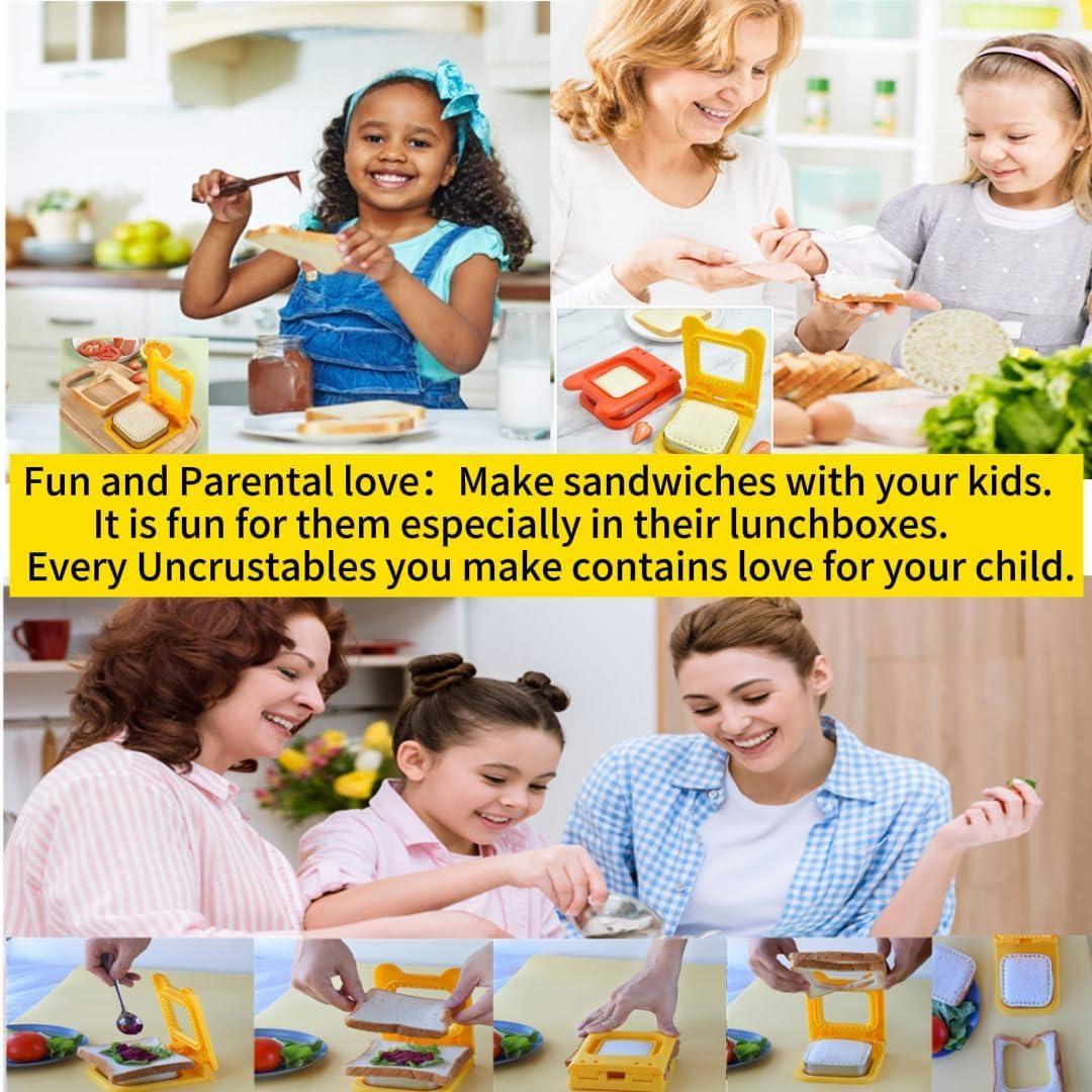 Cortador y Sellador de Sándwich CHICHAUS Rojo 14.7x11.9 cm