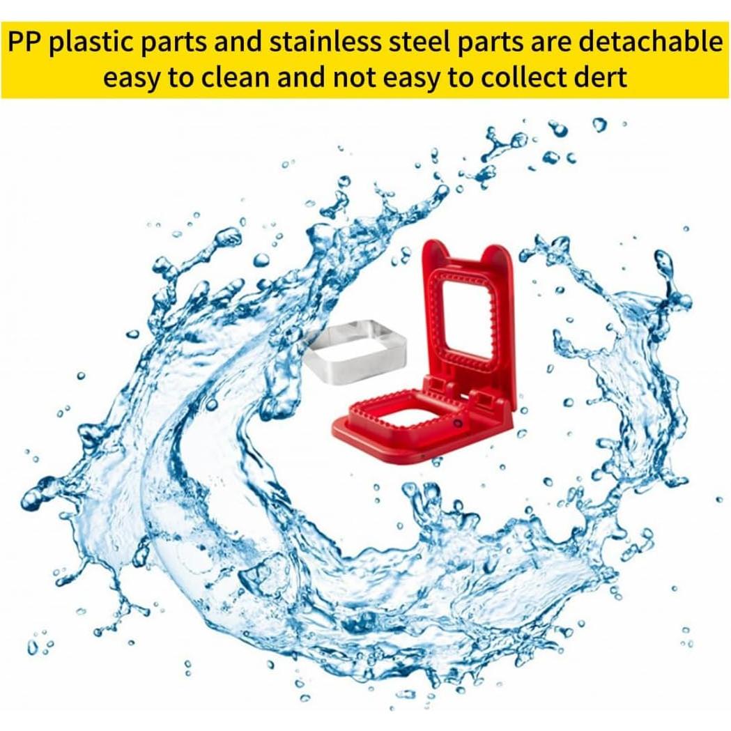 Cortador y Sellador de Sándwich CHICHAUS Rojo 14.7x11.9 cm