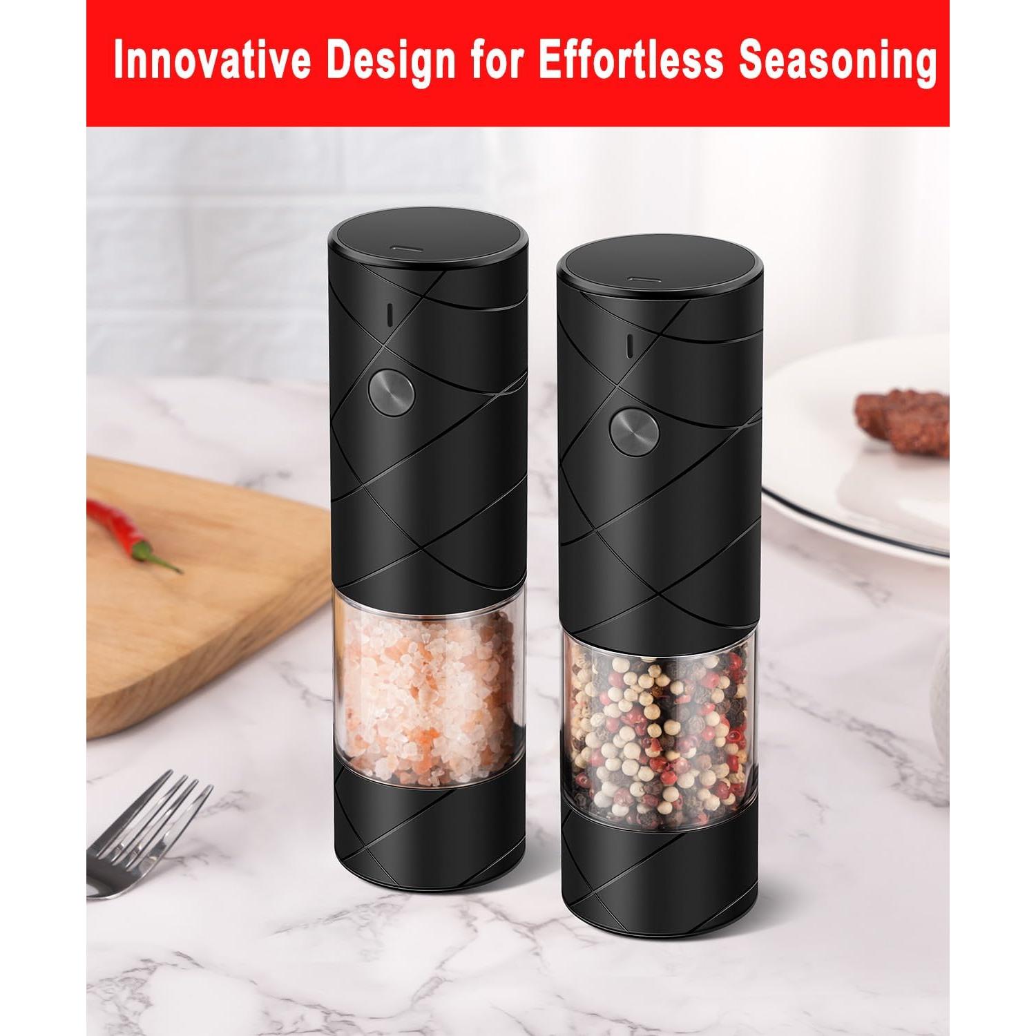 Juego de Molinillos Eléctricos KTKUDY 1/2 Taza Ajustable