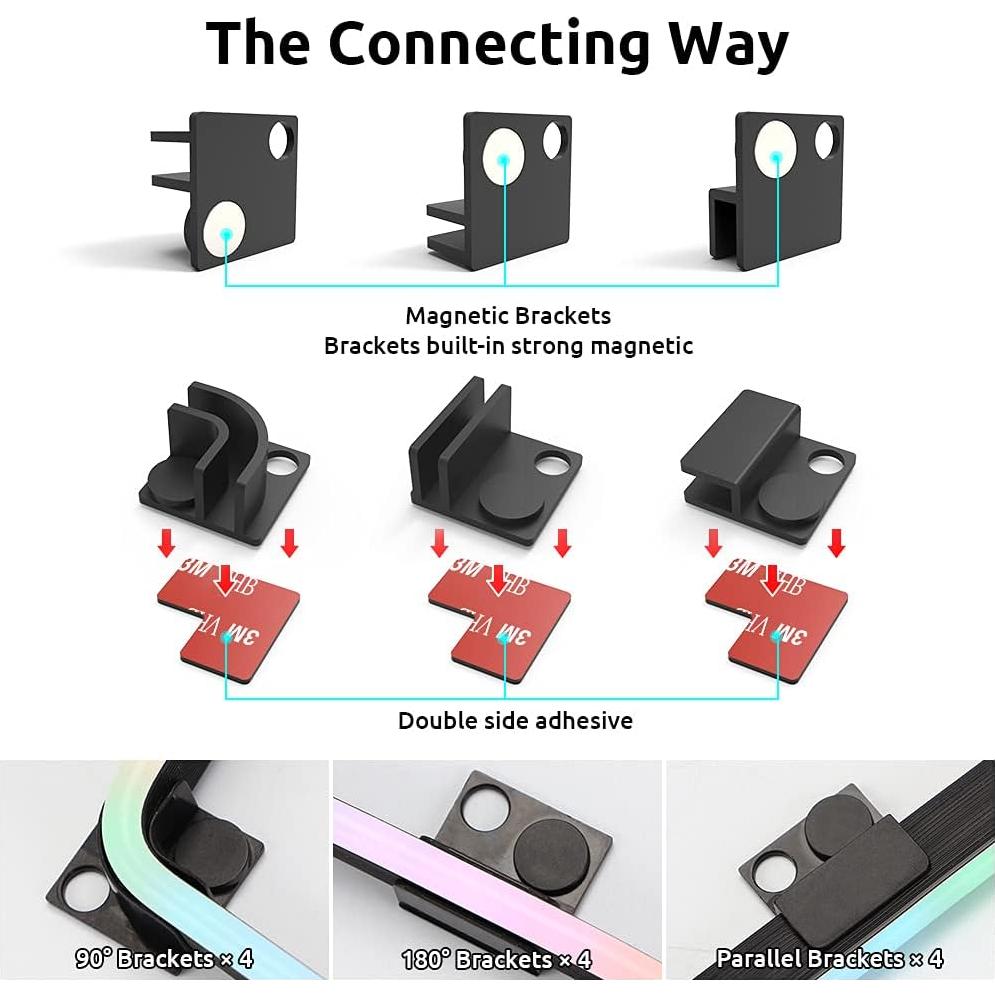 Tira LED RGB Neon ARGB Speclux 2x40 cm para PC