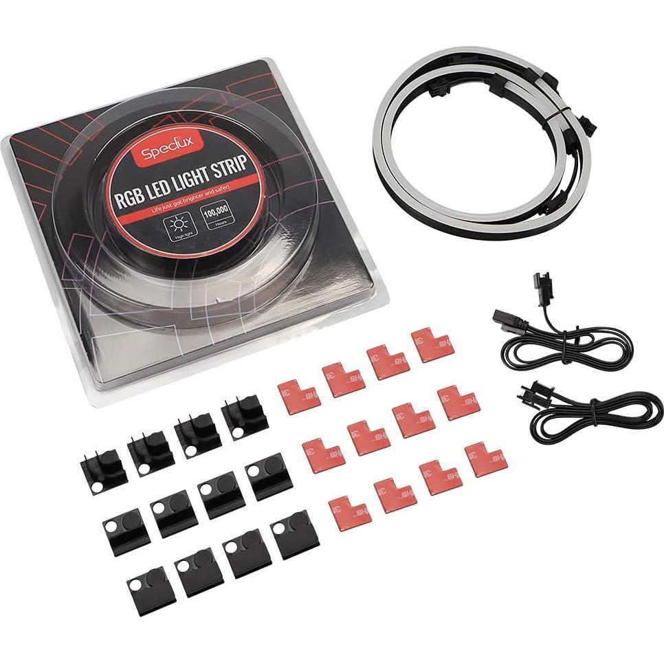 Tira LED RGB Neon ARGB Speclux 2x40 cm para PC