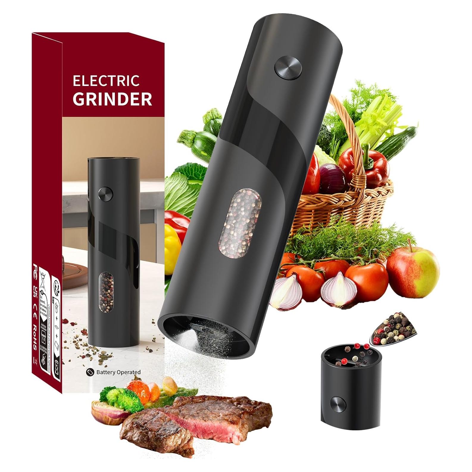 Molinillo de Pimienta Eléctrico CIRCLE JOY 110ml Negro