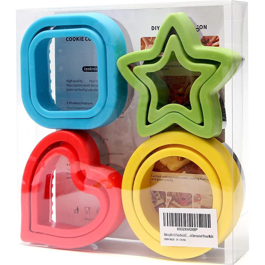 Cortador y Sellador de Sándwich BakingWorld Set 4 Piezas