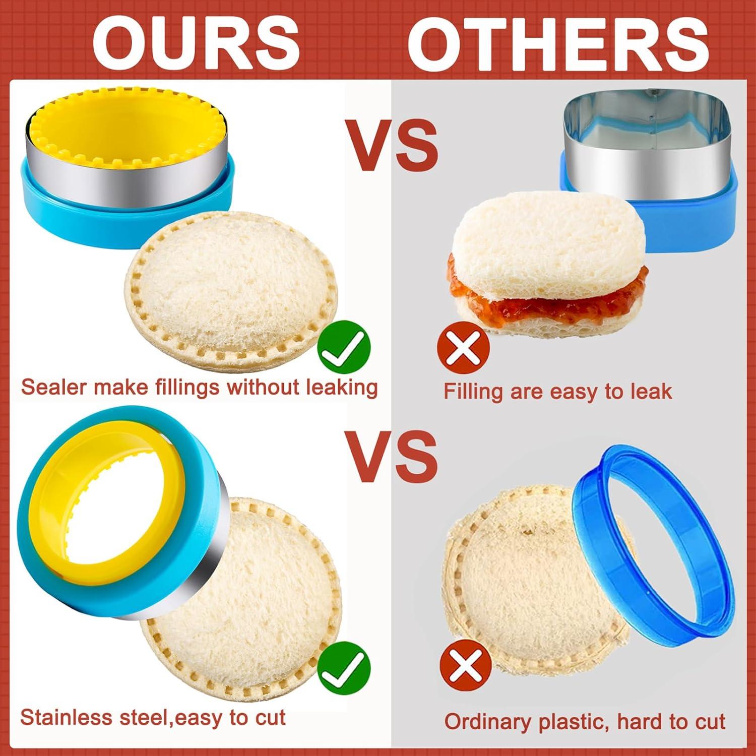 Cortador de Sándwich Nifogo 22 Pcs Dinosaurio Mickey