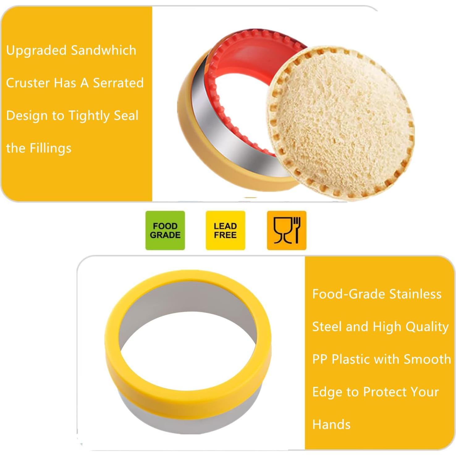 Cortador y Sellador de Sándwich Redondo Tuzicake 10,48 cm