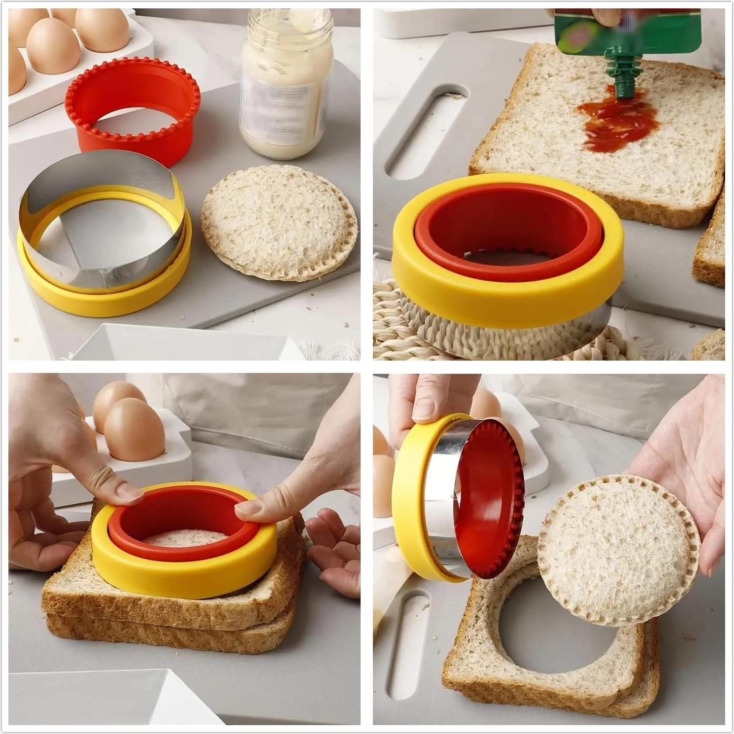 Cortador y Sellador de Sándwich Redondo Tuzicake 10,48 cm