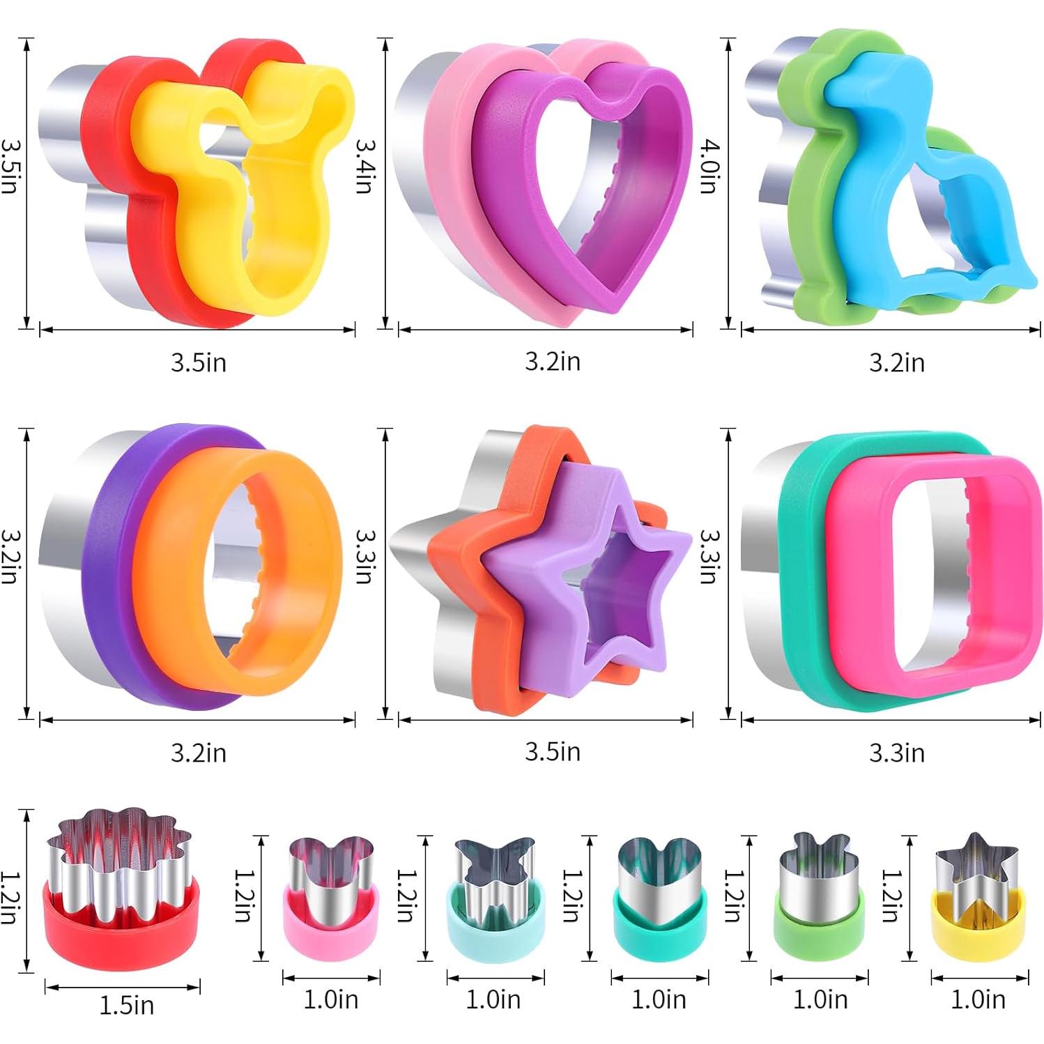 Juego de 12 Cortadores de Sándwich Jaystate Multicolor