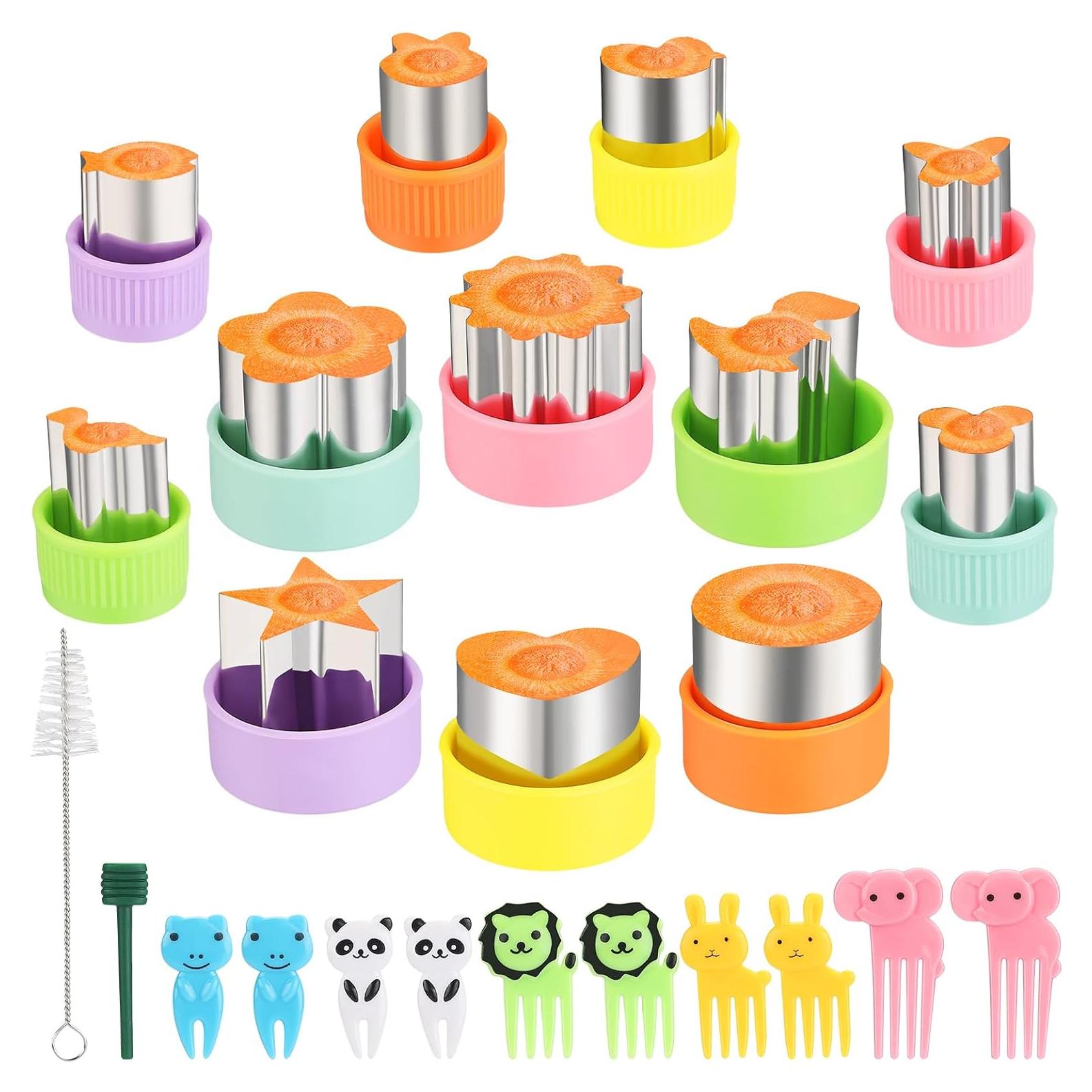 Juego de 24 Cortadores de Verduras Sykuduerly Animales