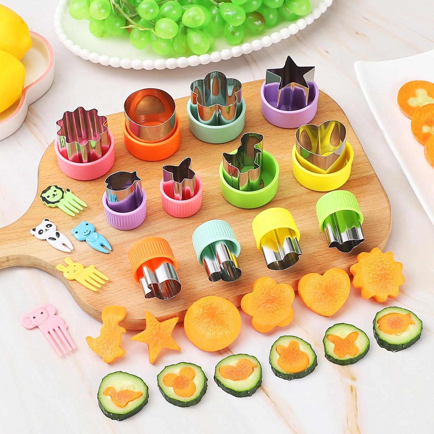 Juego de 24 Cortadores de Verduras Sykuduerly Animales