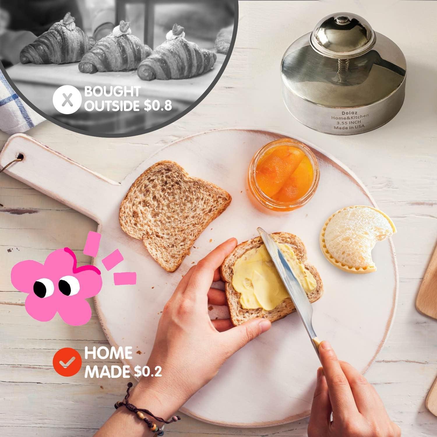 Cortador y Sellador de Sándwiches Doiaz Acero Inoxidable 9 cm