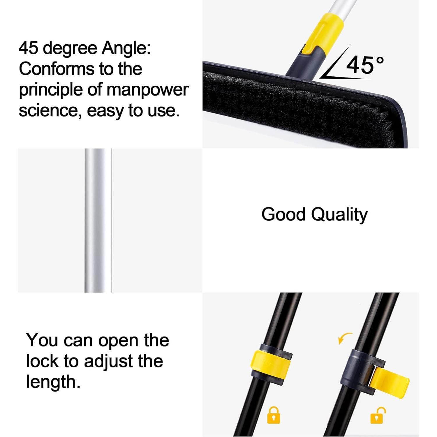 Cepillo de Fregado 2 en 1 Yocada con Mango Telescópico 142.5 cm