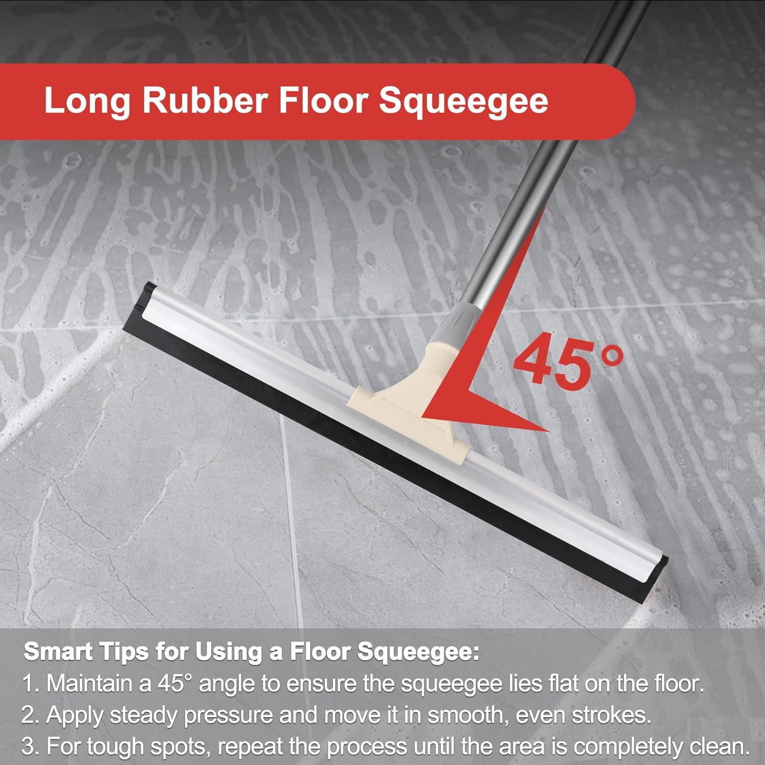 Escoba Squeegee Tiumso 43 cm con Mango 152 cm para Piso