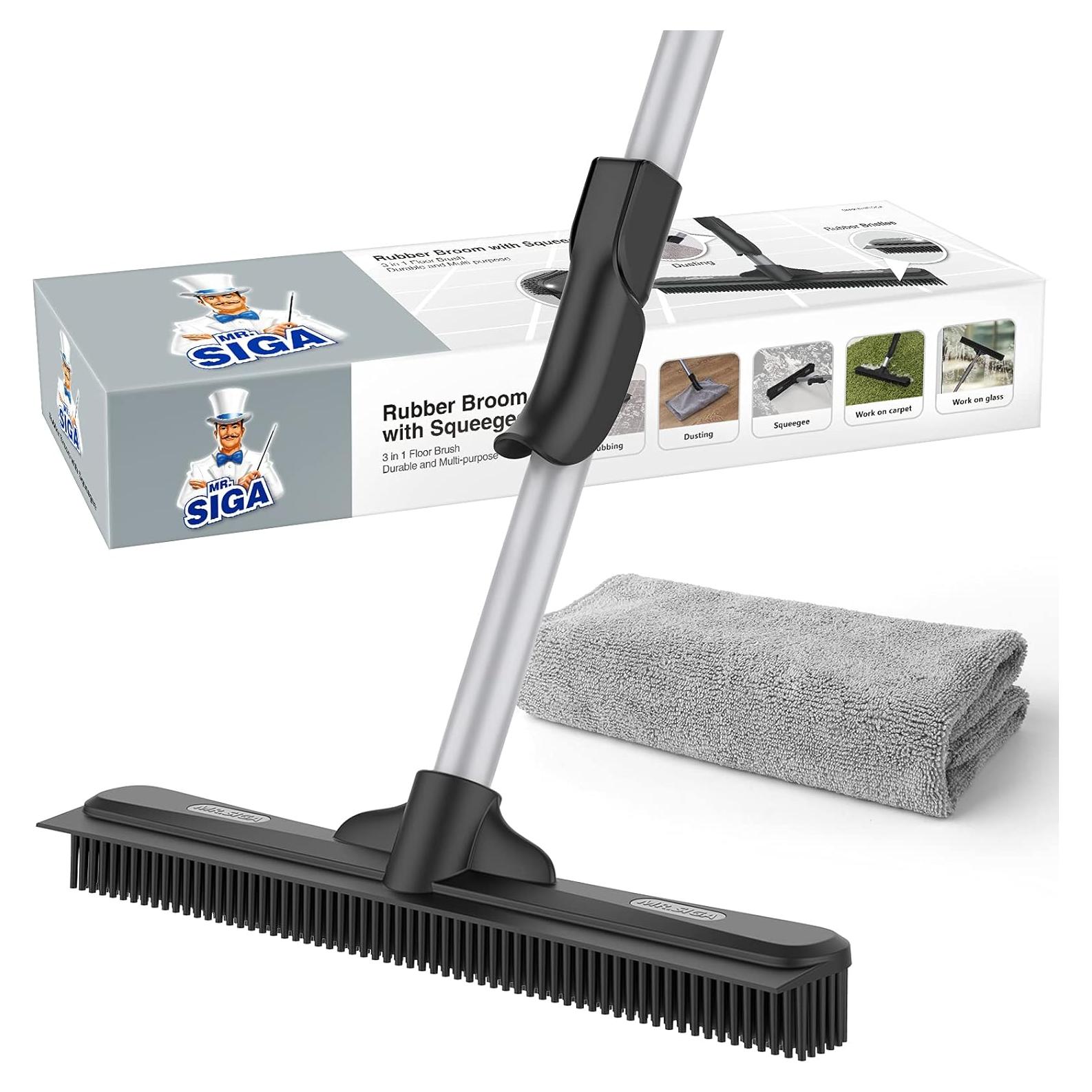 Escoba MR.SIGA para Pelo de Mascota con Limpiaparabrisas 3 en 1