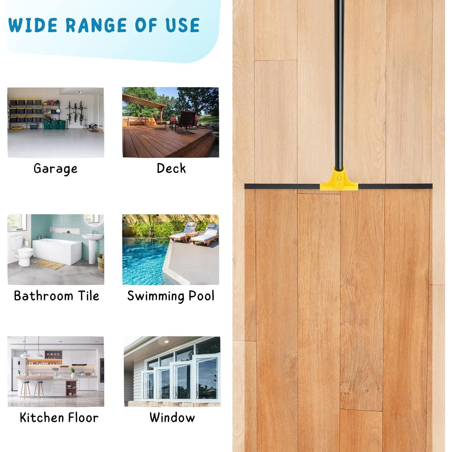 Raspador de Piso KeFanta 60 cm Goma Ajustable Amarillo