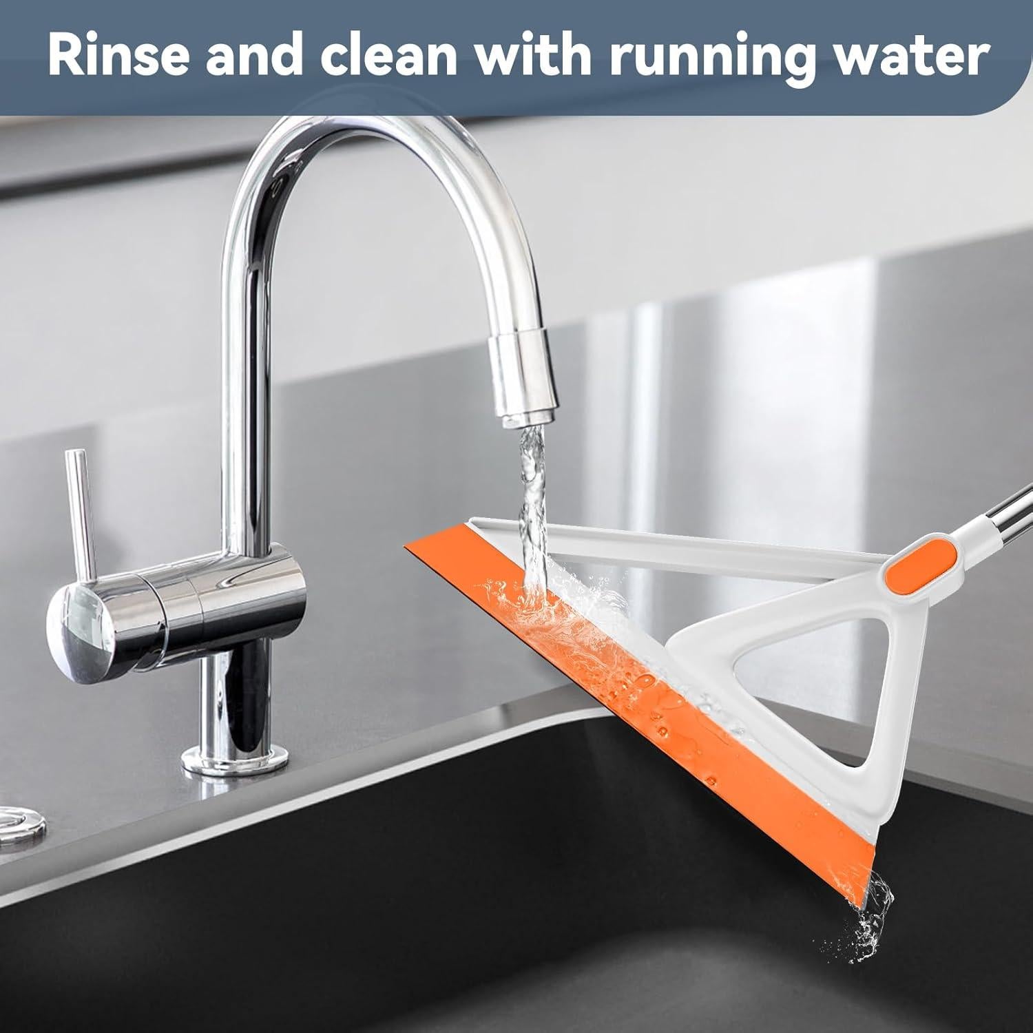 Escoba Mágica Multifuncional Nodirz 134 cm Naranja