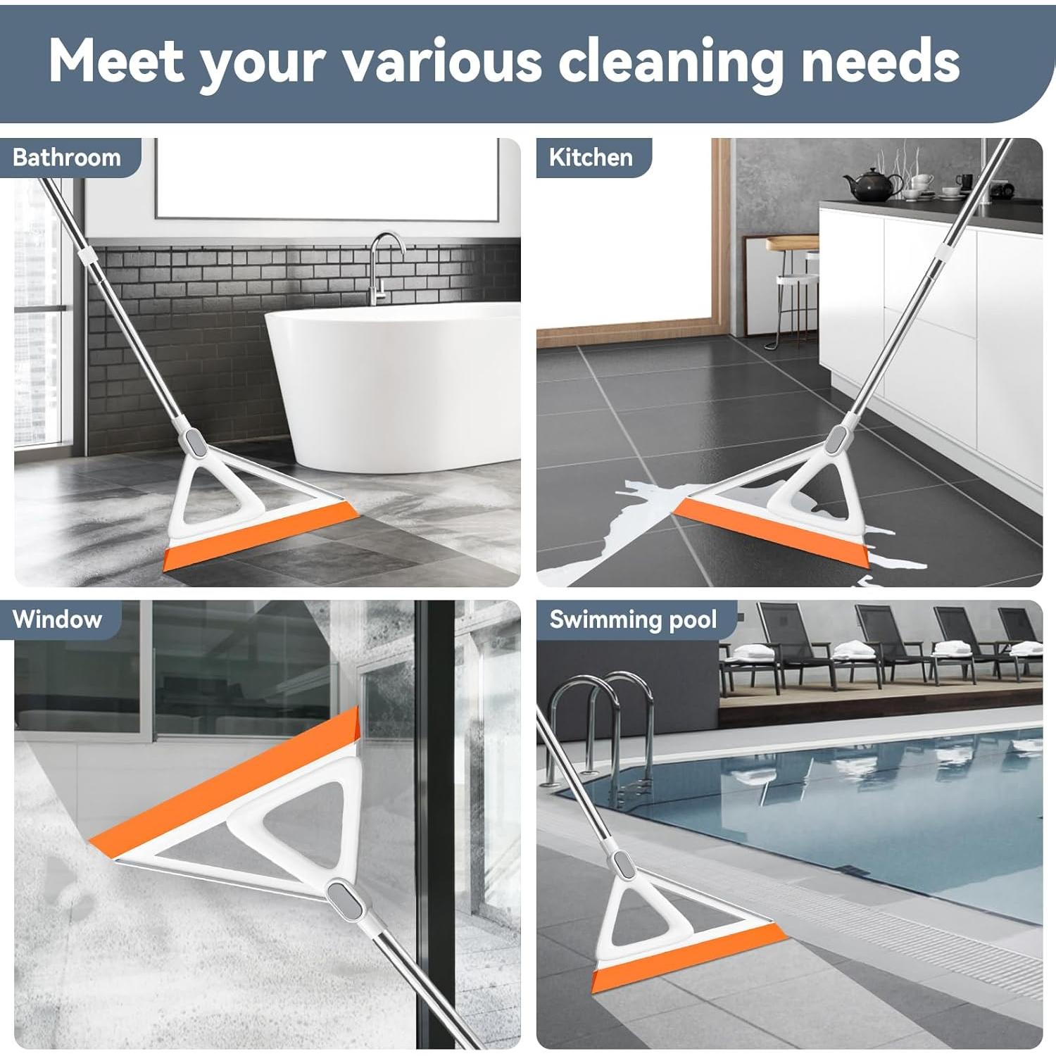 Escoba Mágica Multifuncional Nodirz 134 cm Naranja