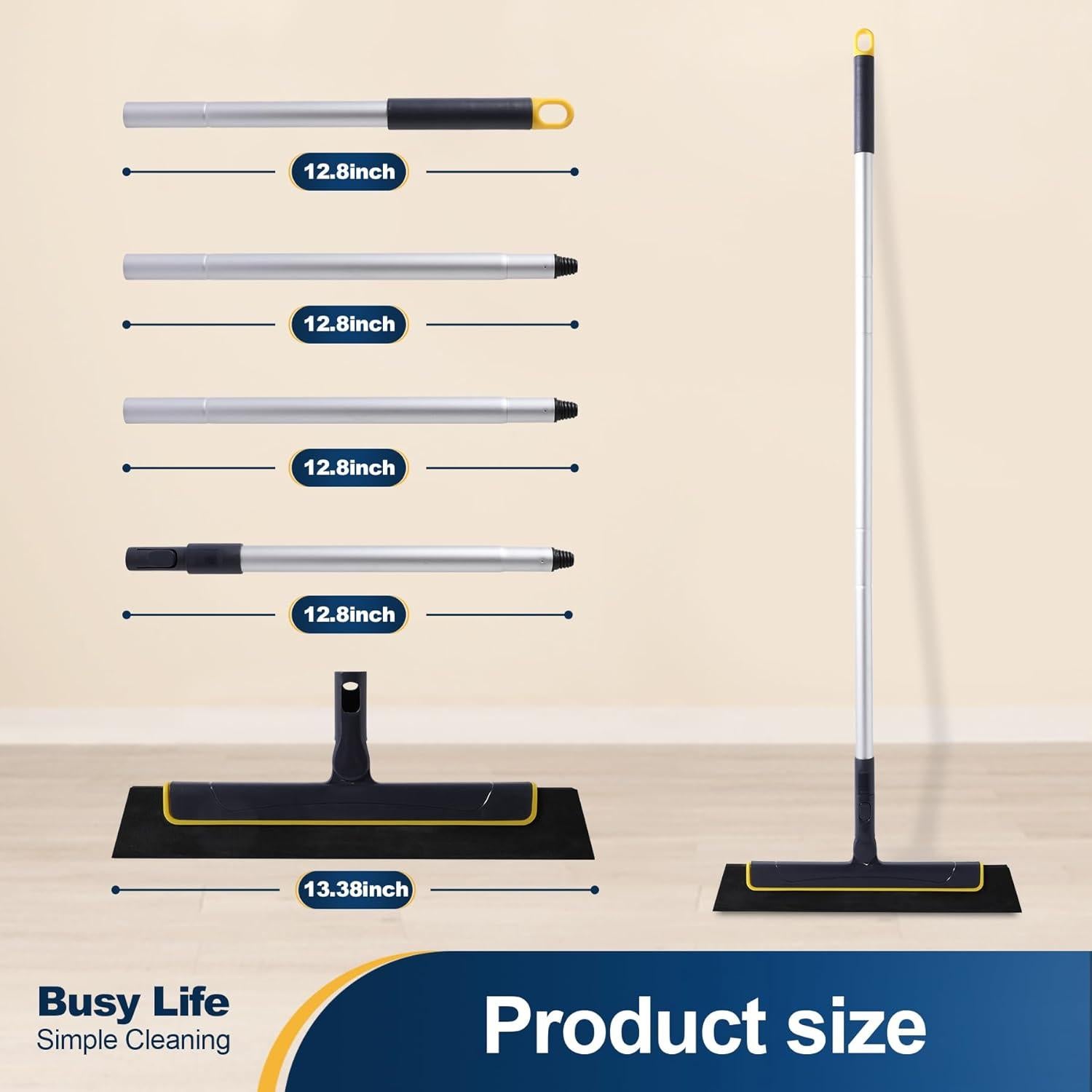 Escoba de Goma Yocada 51 cm Ajustable para Piso y Ventanas