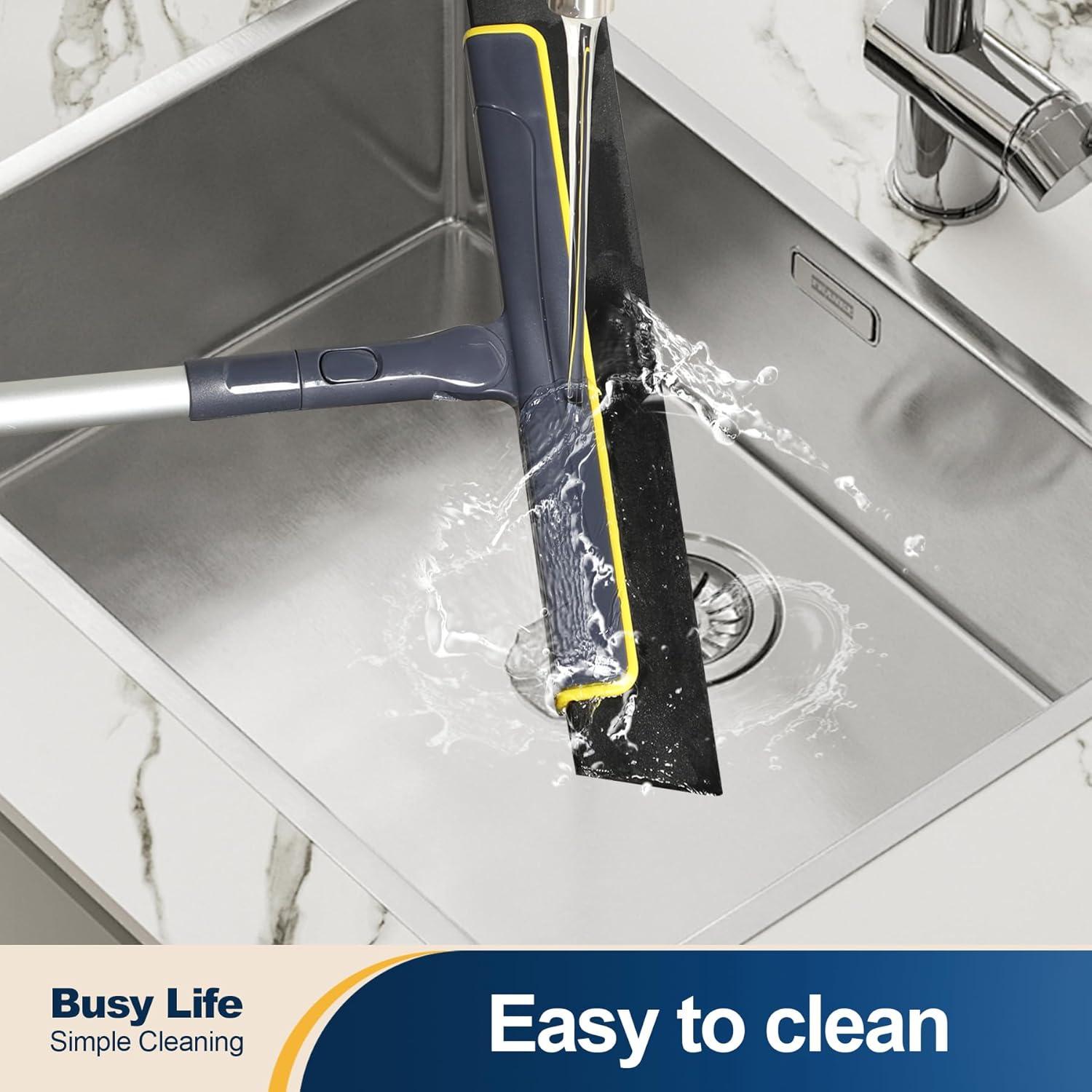 Escoba de Goma Yocada 51 cm Ajustable para Piso y Ventanas