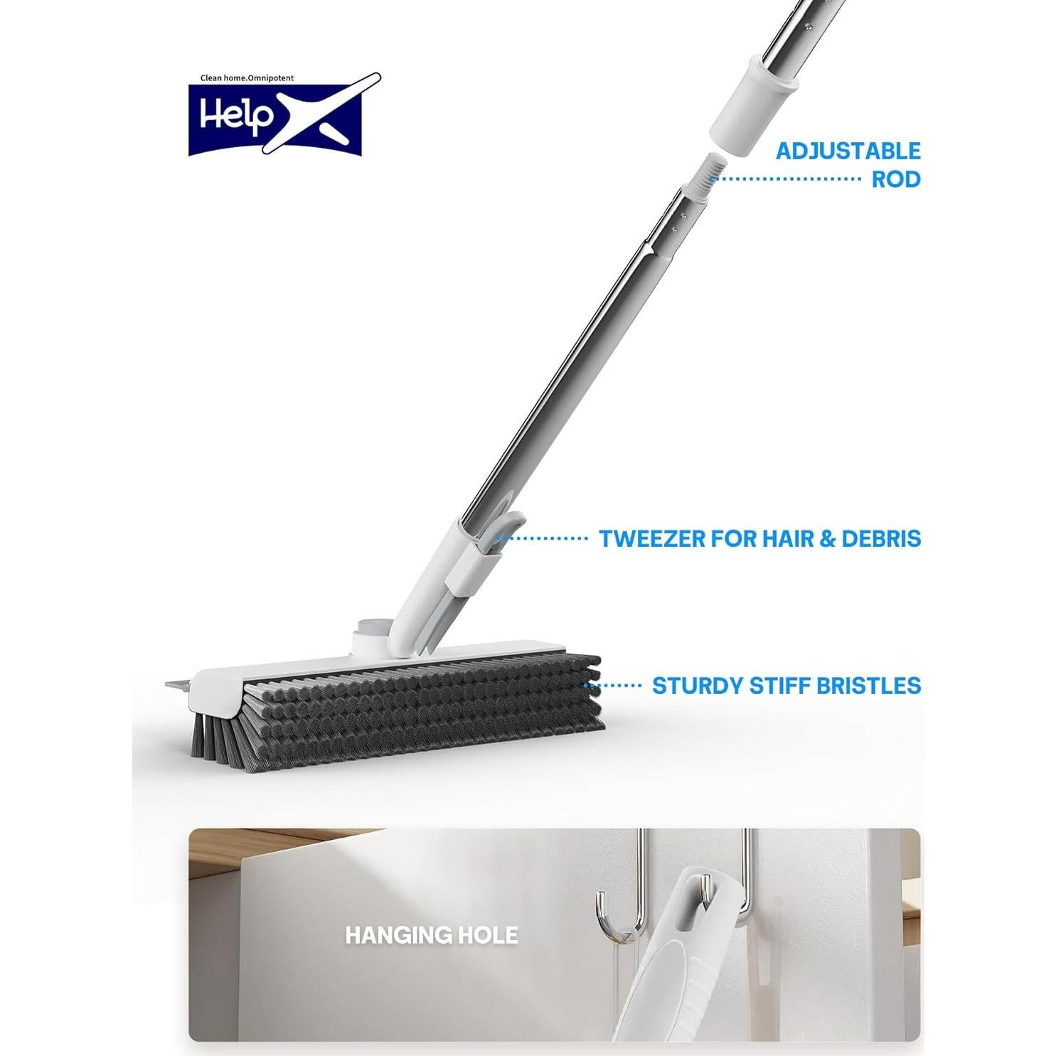 Cepillo de fregado HelpX FCB-W1 3 en 1 ajustable 76-127 cm