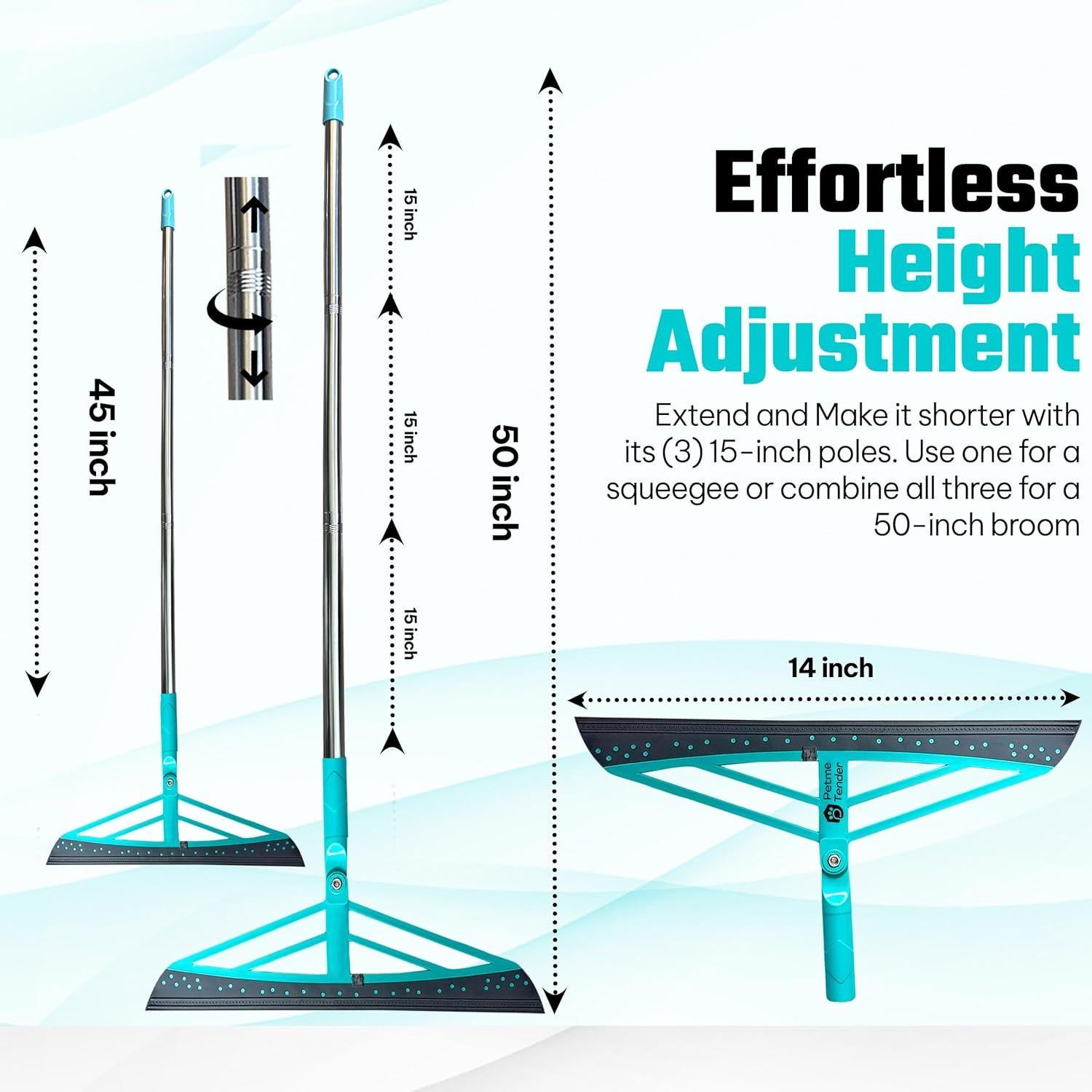 Escoba Mágica Petme Tender para Pelo de Mascotas 127 cm