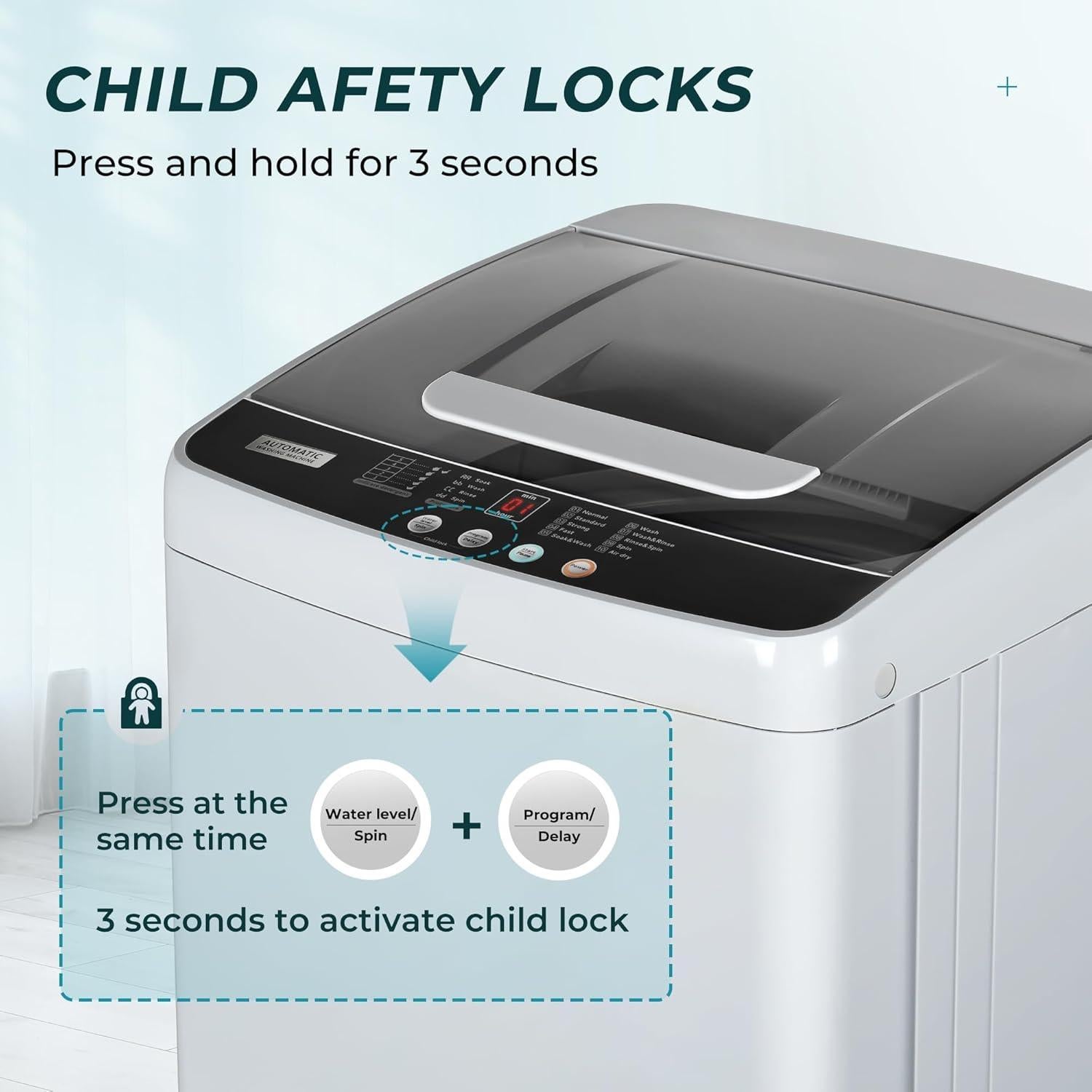 Lavadora Portátil Euhomy WS-01 4 kg 10 Programas LED