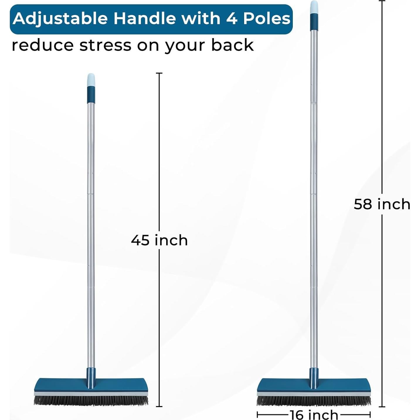 Escoba de empuje KalTell 40 cm con mango 147 cm para exteriores