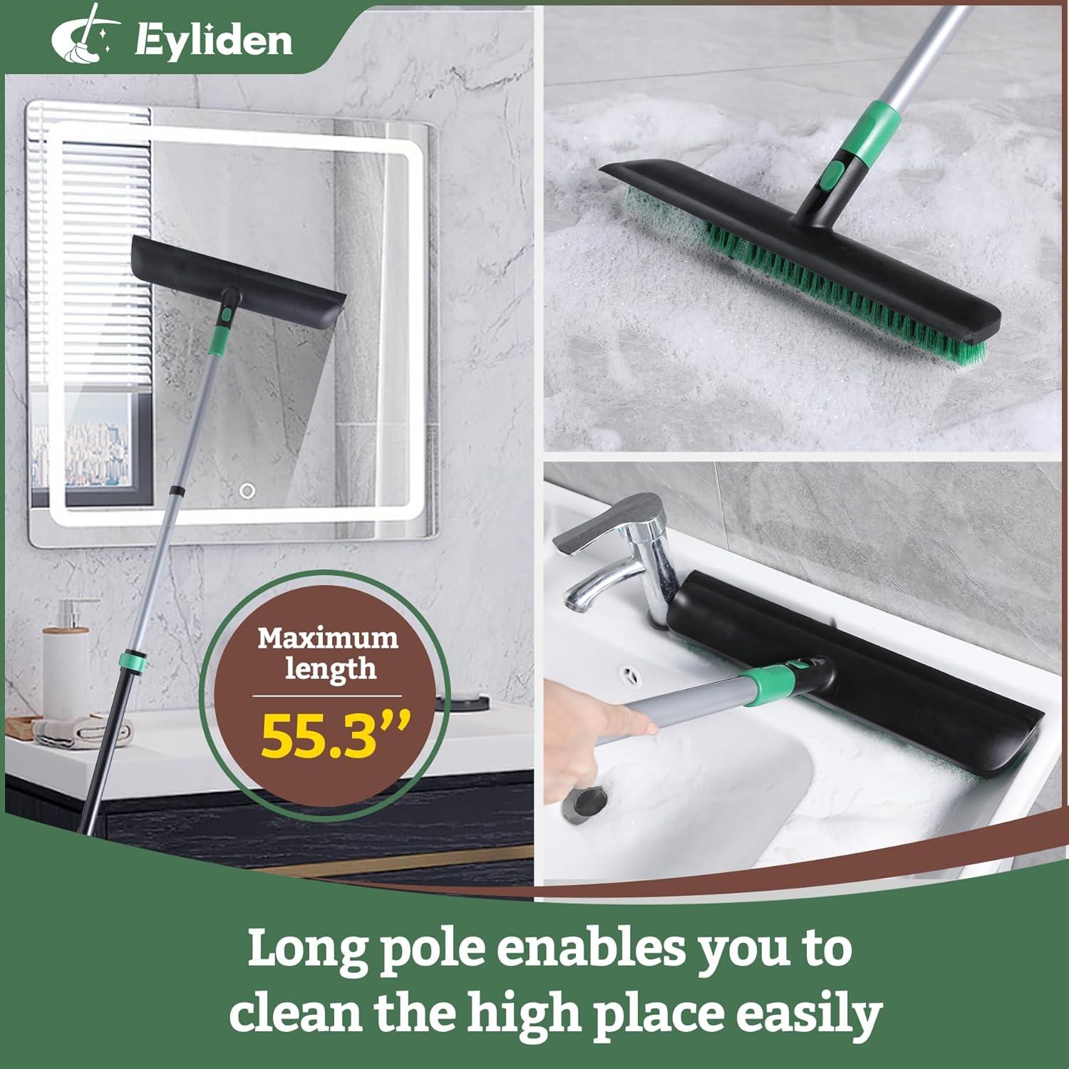 Cepillo de Fregado de Suelo Eyliden 15" con Mango Ajustable