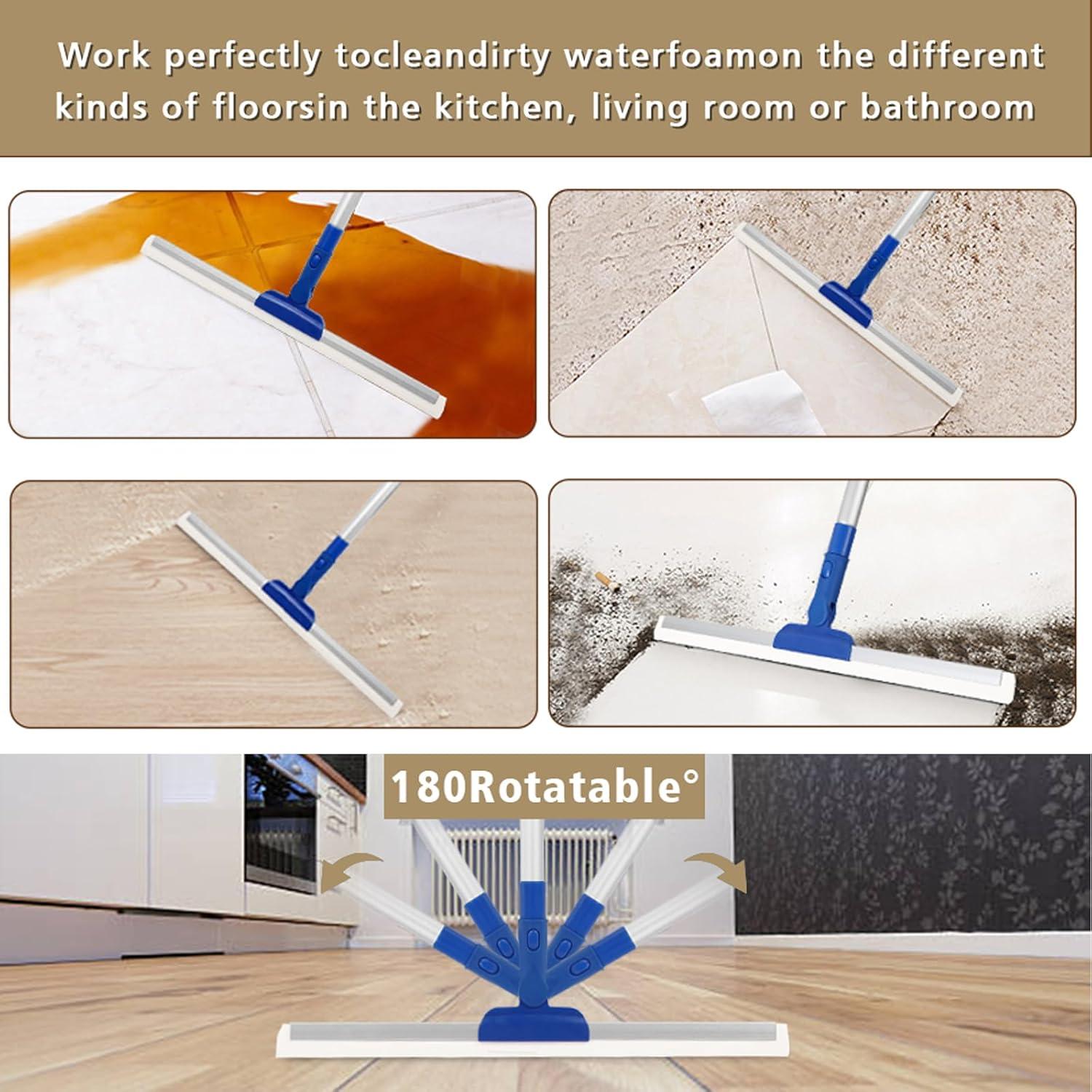 Escoba Mágica Bryquelin 43 cm con Raspador y Mango 142 cm