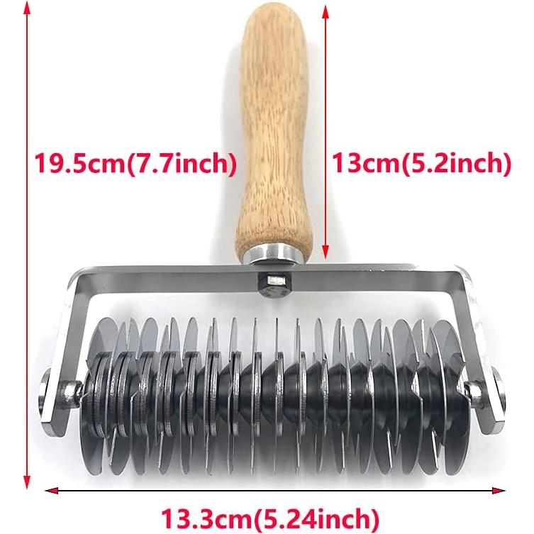 Cortador de Masa de Acero Inoxidable Sktaotao 19.56x13.31cm