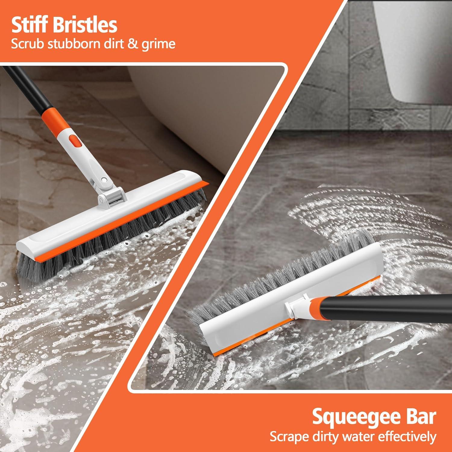 Cepillo de Suelo NEWE con Mango Largo 128 cm y Raspador