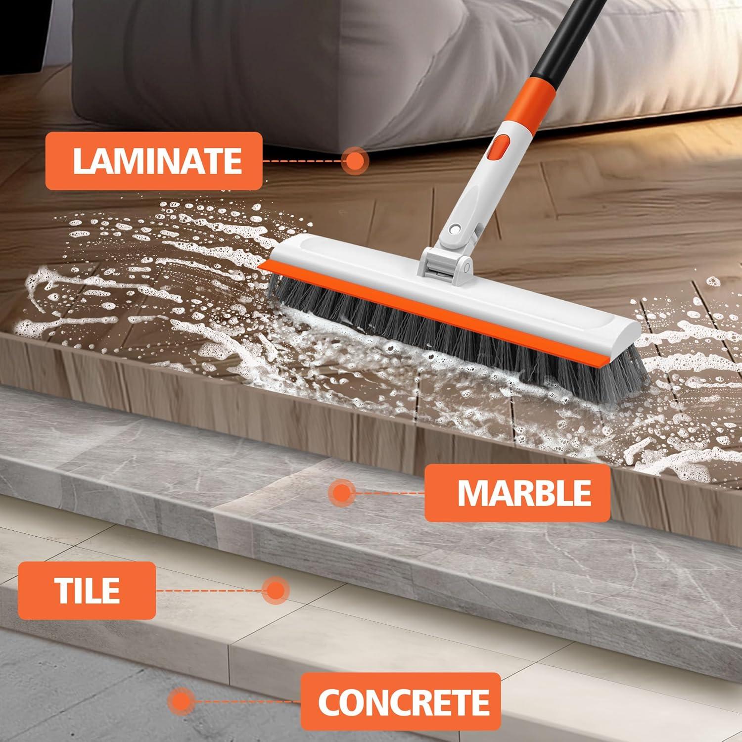 Cepillo de Suelo NEWE con Mango Largo 128 cm y Raspador