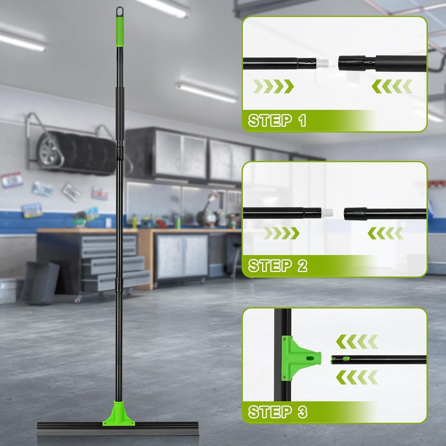 Raspador de Piso DALIPER 60 cm con Mango Ajustable 152 cm