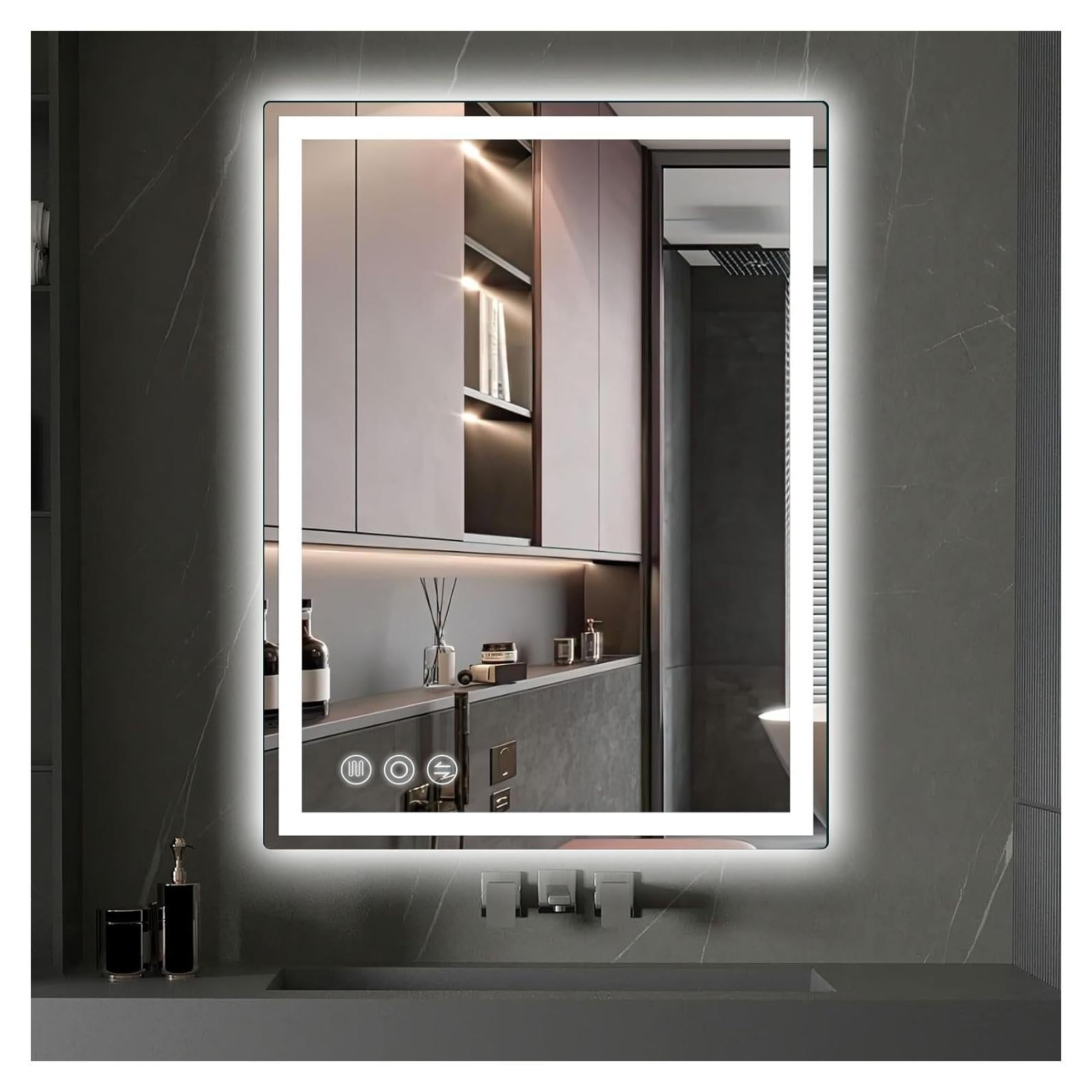 Espejo LED Memobarco 71x51 cm Anti-vaho y Regulable