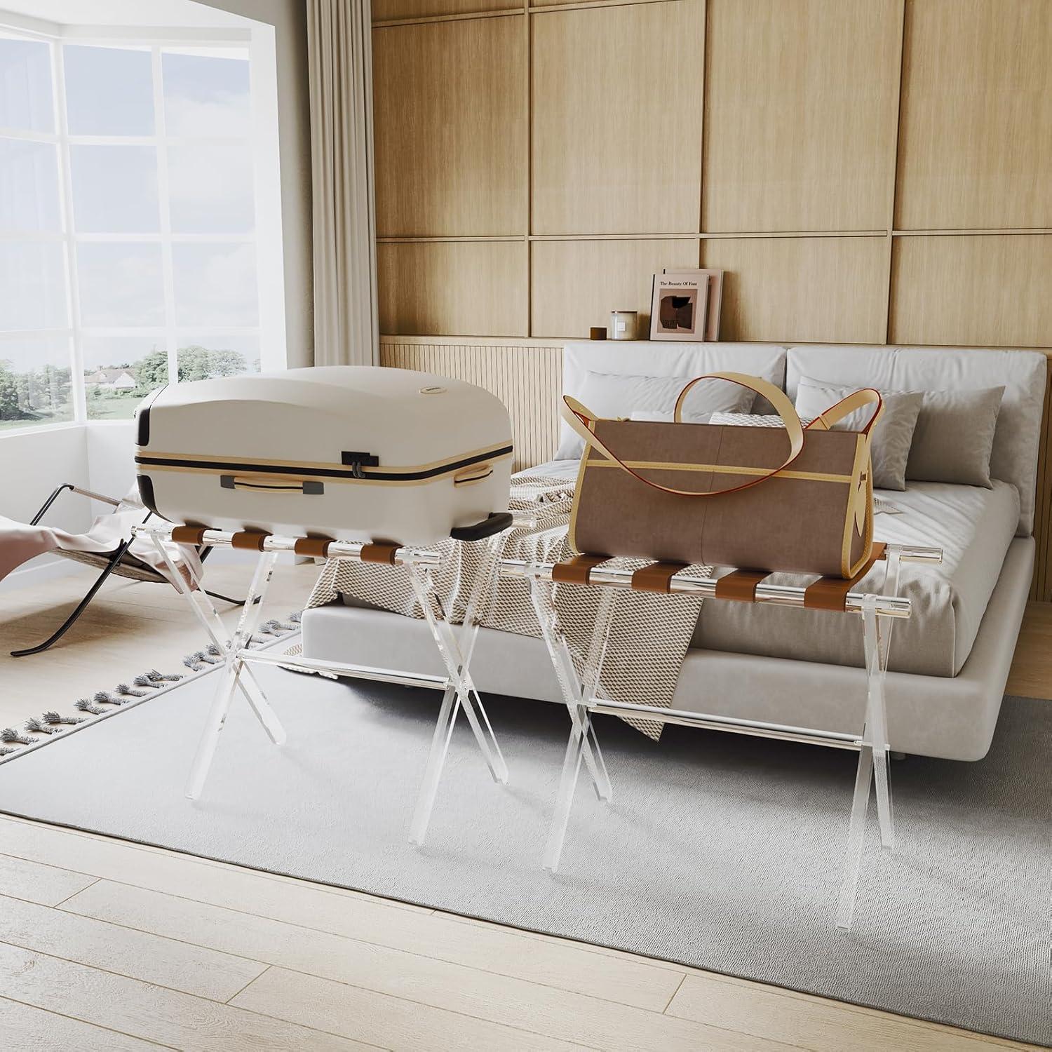 Soporte de Equipaje Acrílico Sumerflos Plegable 2 Pcs