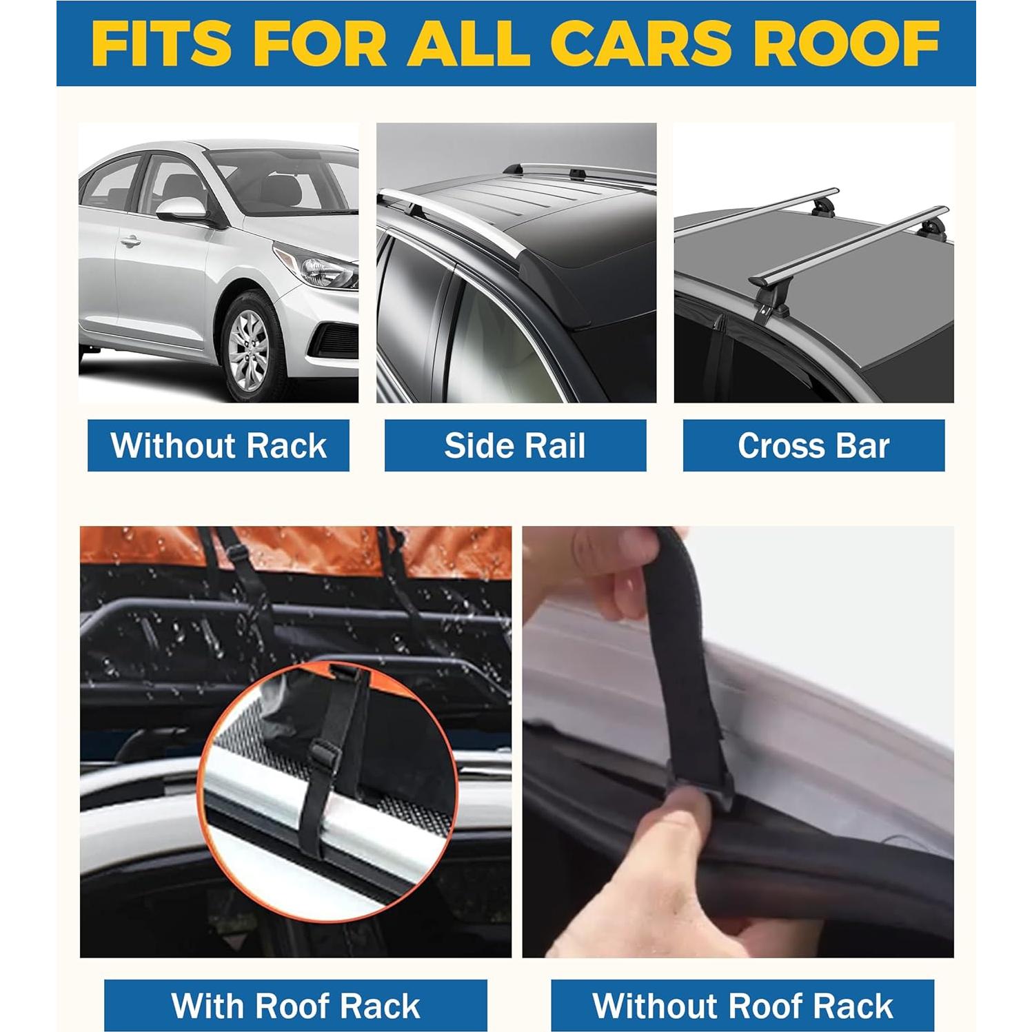 Portaequipajes de Techo UBOG 15 Pies Cúbicos Impermeable