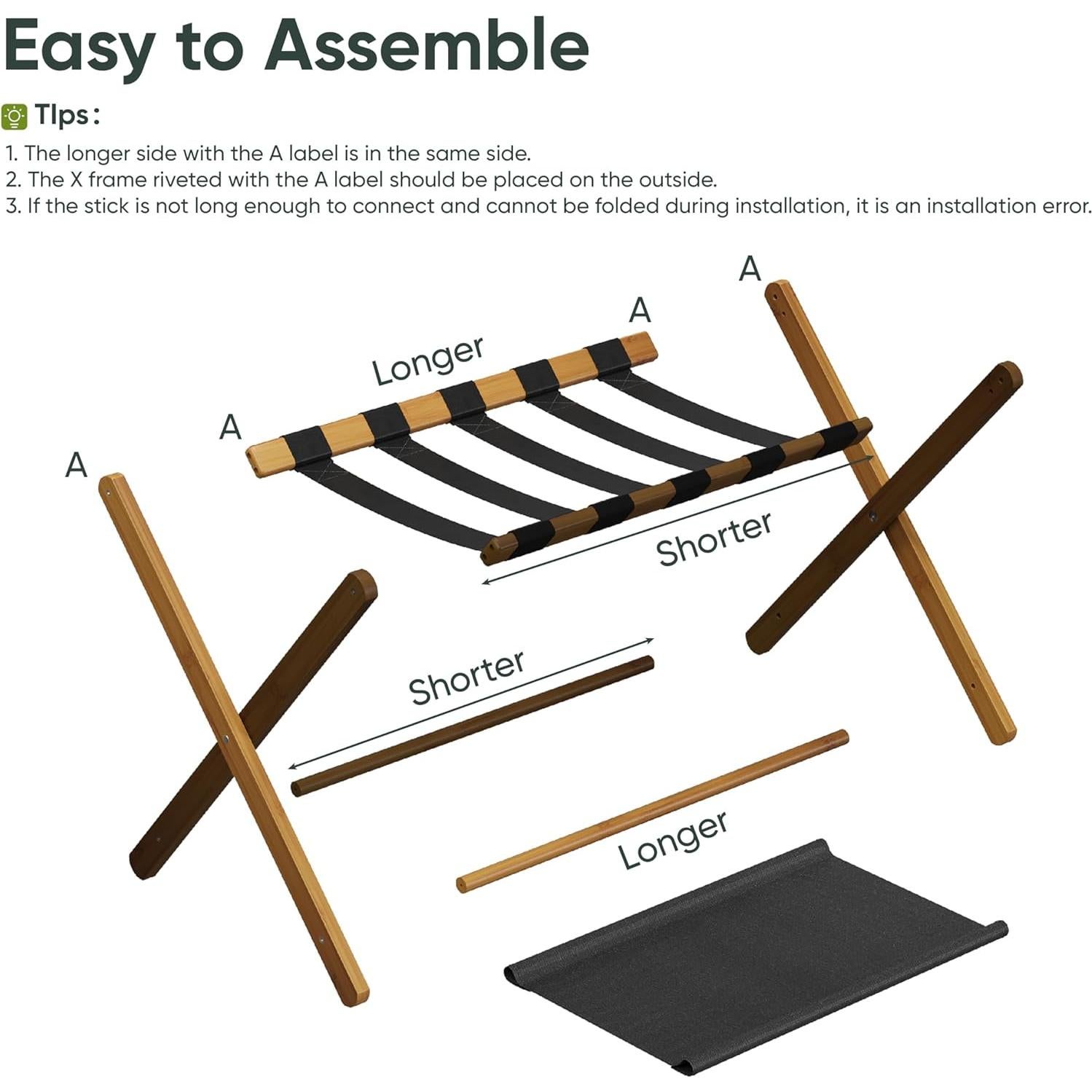 Juego de 2 Soportes Plegables para Equipaje Smart FENDEE