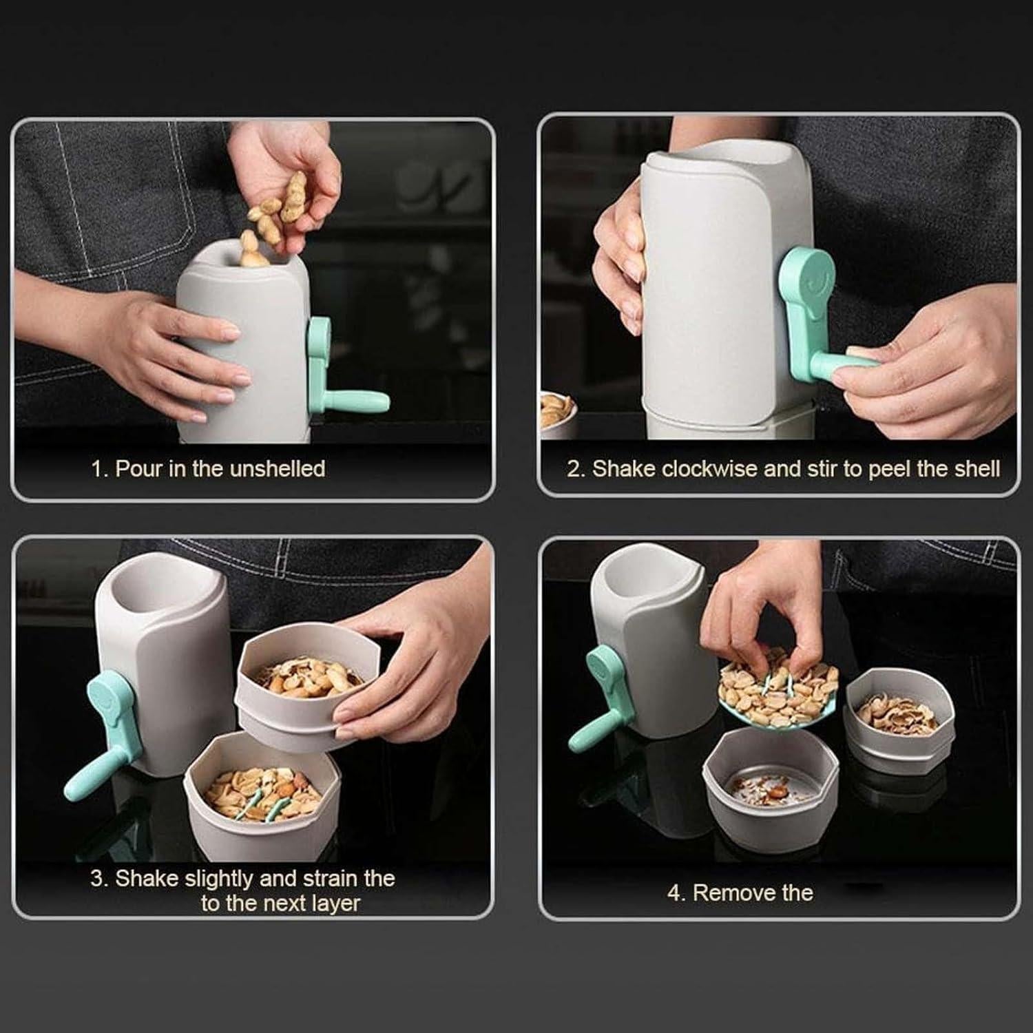 Descascaradora Automática 2 en 1 Bxzna para Semillas y Nueces