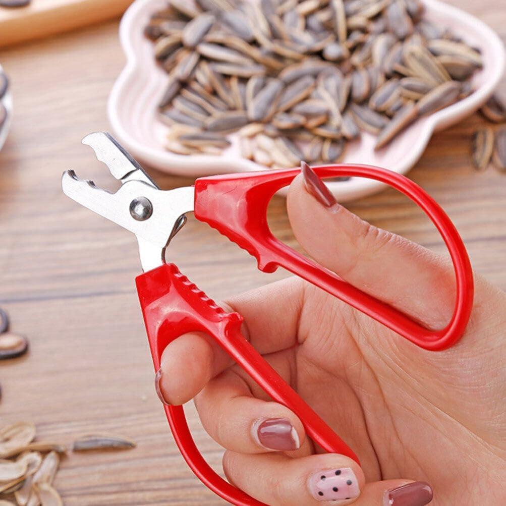 Alicate Cascanueces Kichvoe Acero Inoxidable 12.3cm Rojo