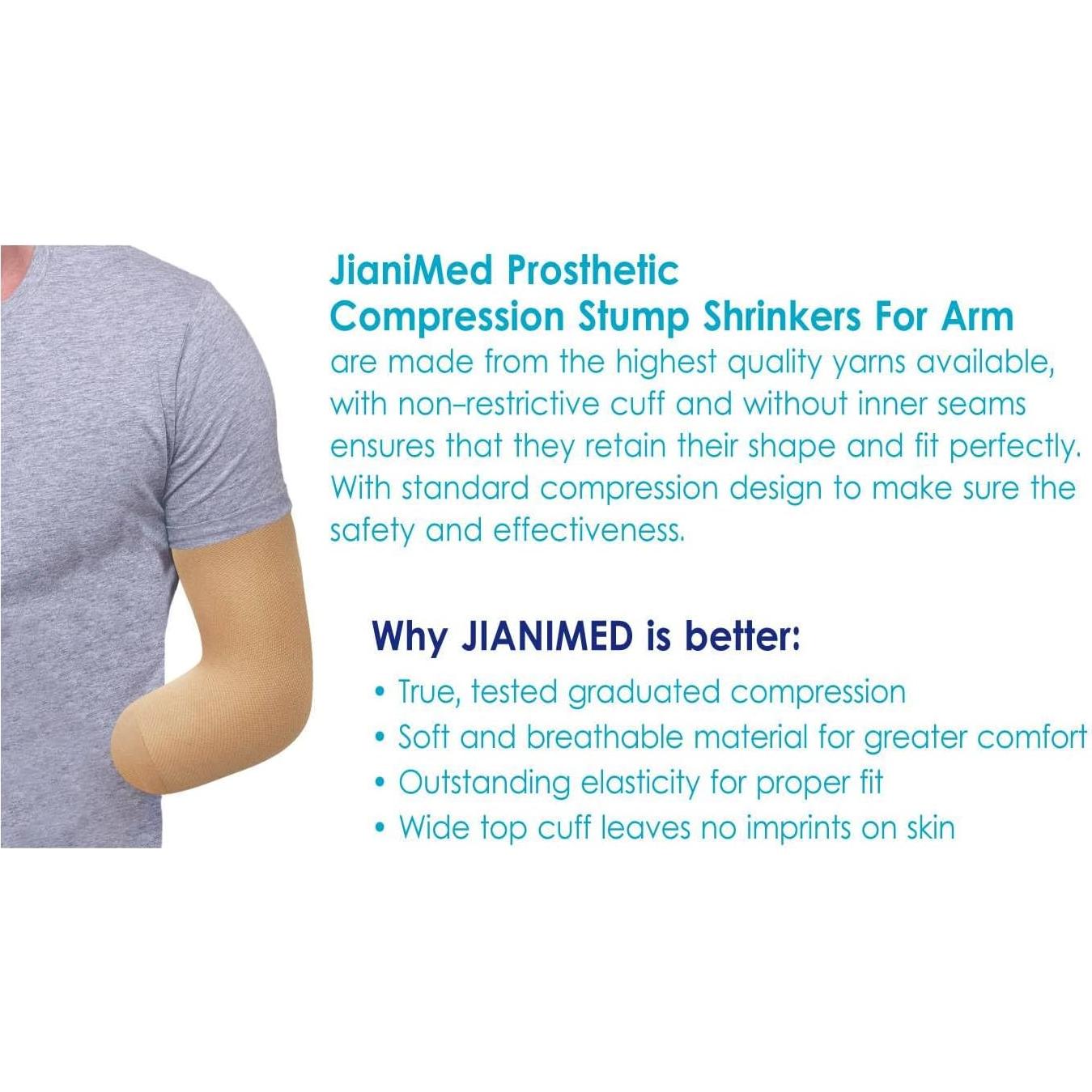 Reductor de muñón protésico JianiMed M 20-30 mmHg Beige